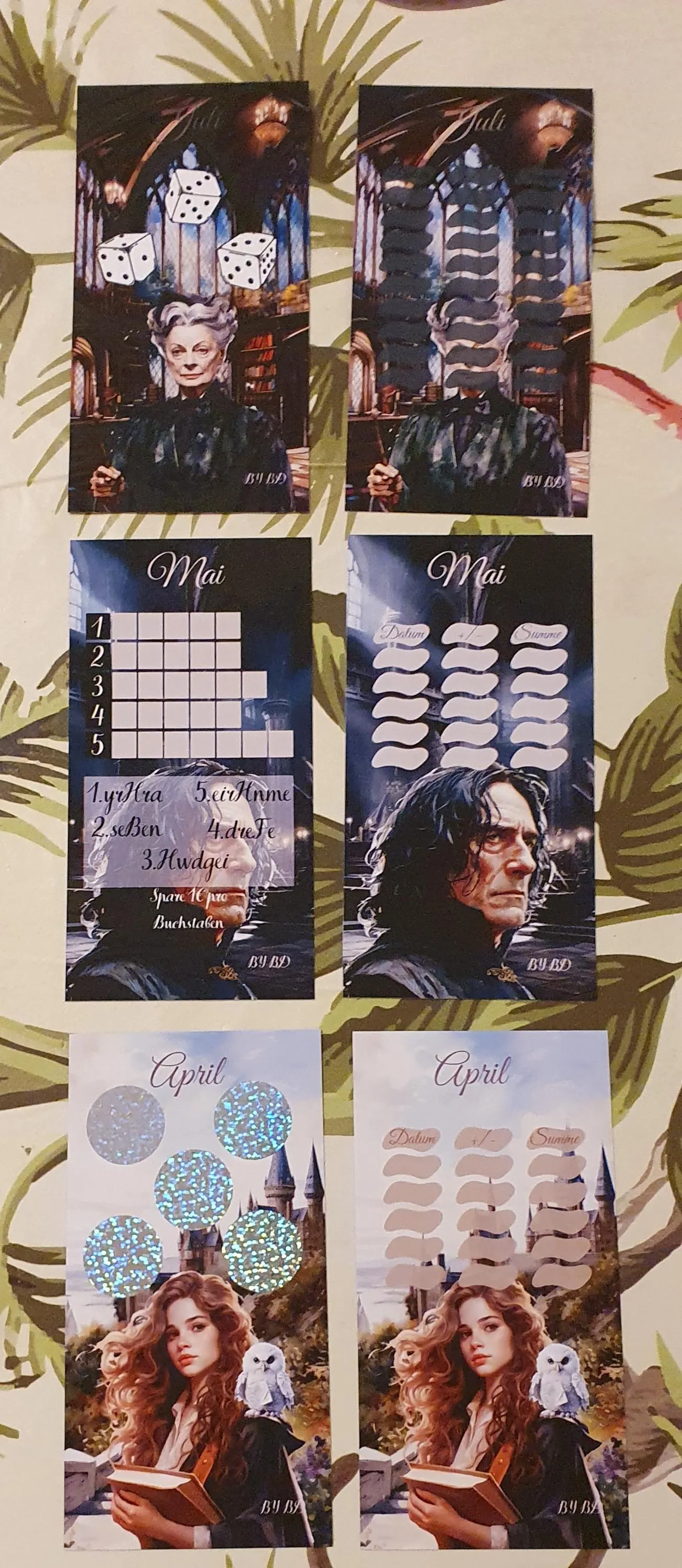 Harry Otter Jahreschallenge A6 Budgeting Sparen