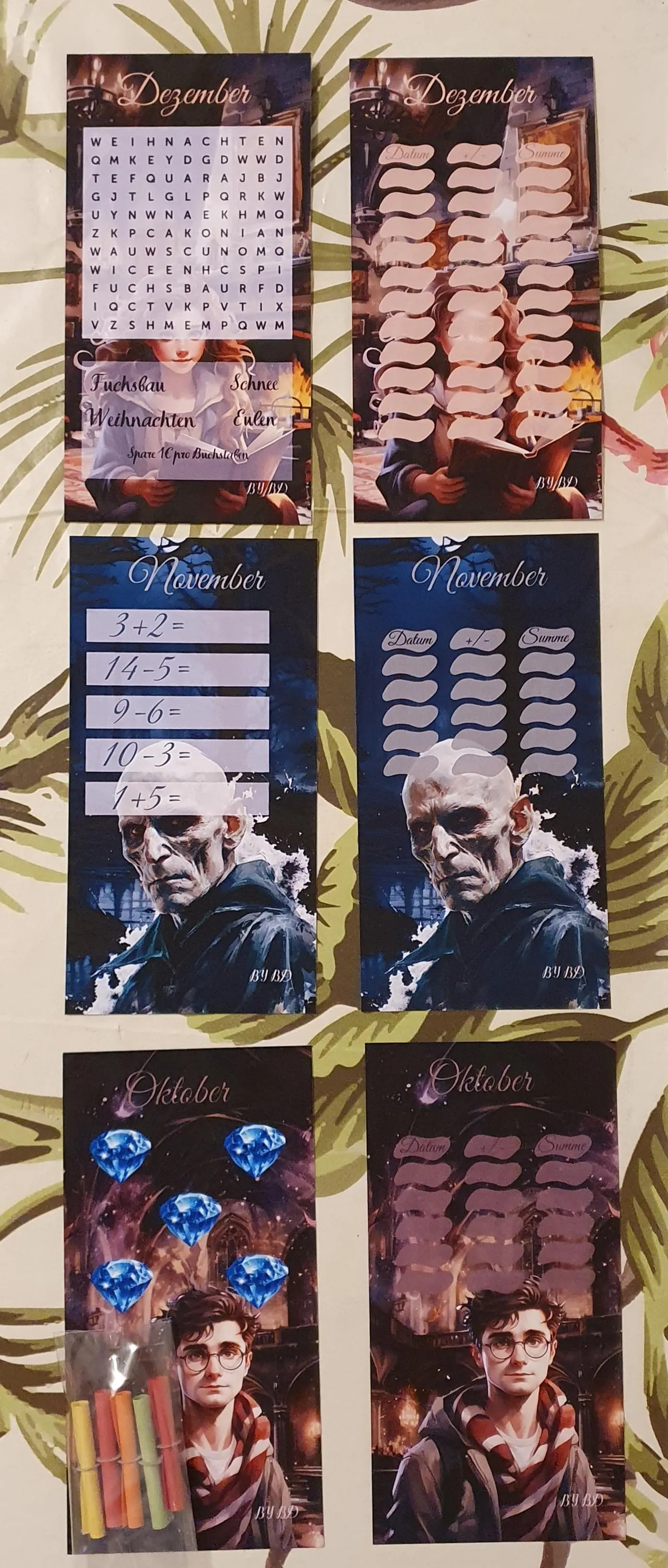 Harry Otter Jahreschallenge A6 Budgeting Sparen