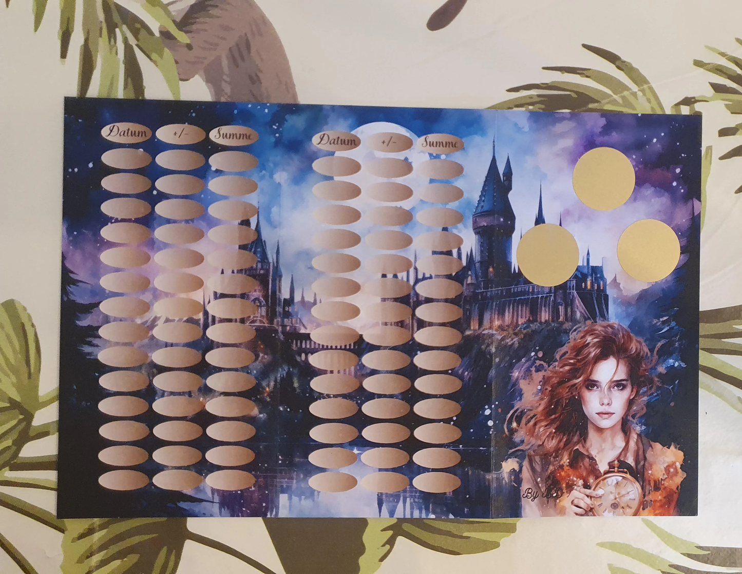 Harry Otter Bingo A6 Budgeting Challenge Sparen