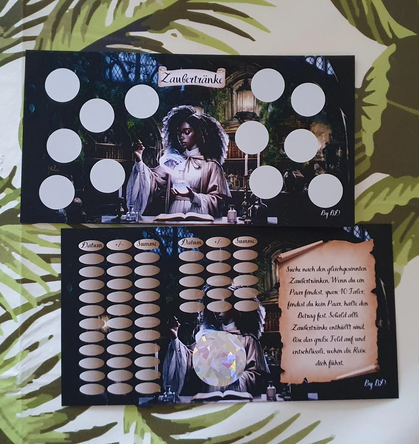 Harry Otters Abenteuer A6 Binder Budgeting Challenge Sparen