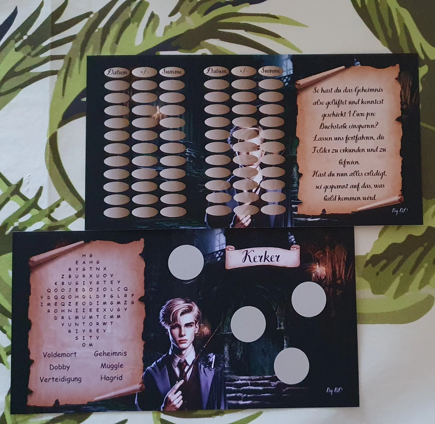 Harry Otters Abenteuer A6 Binder Budgeting Challenge Sparen