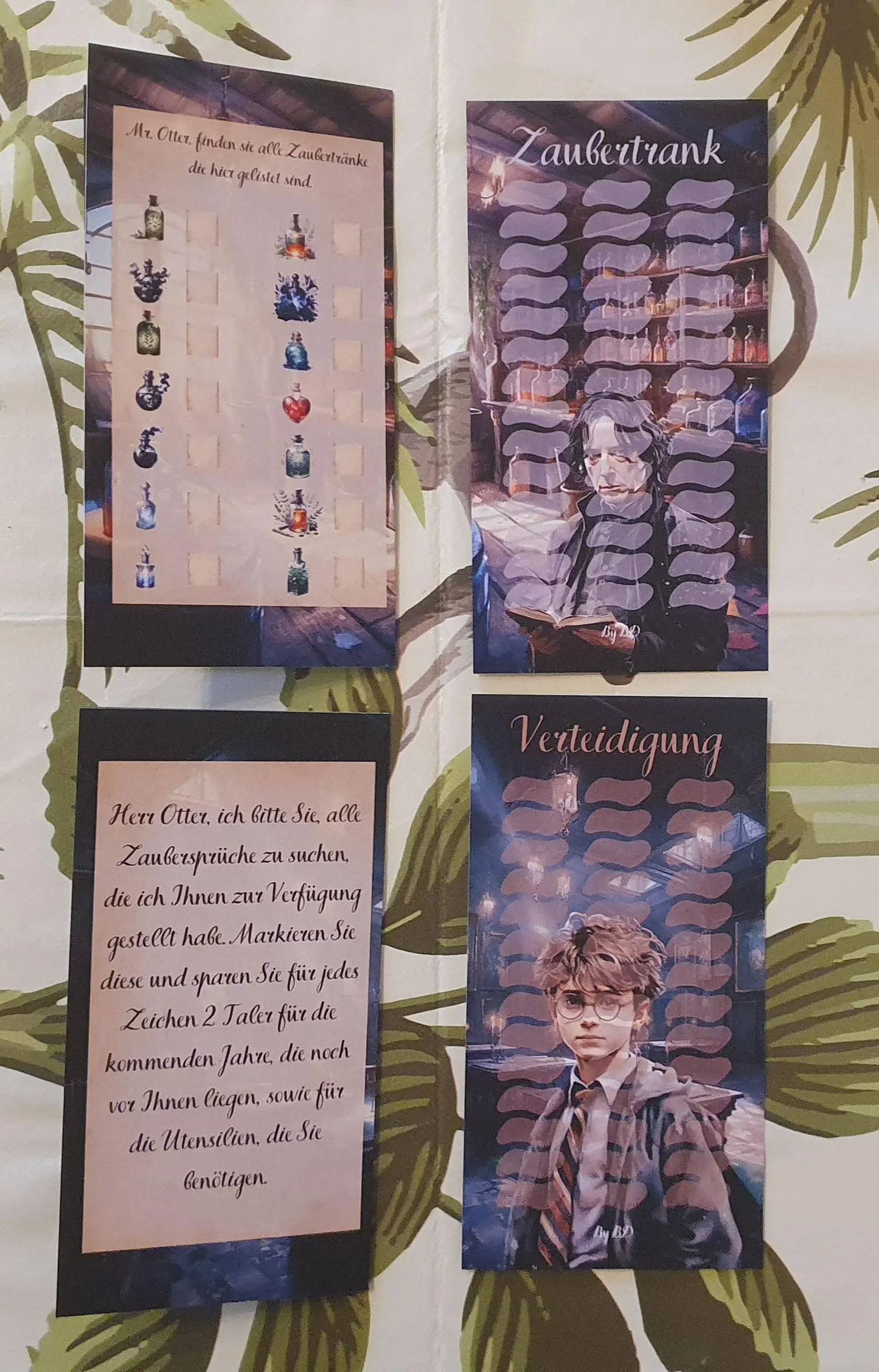 Harry Otters Unterricht A6 Challenge Budgeting Sparen