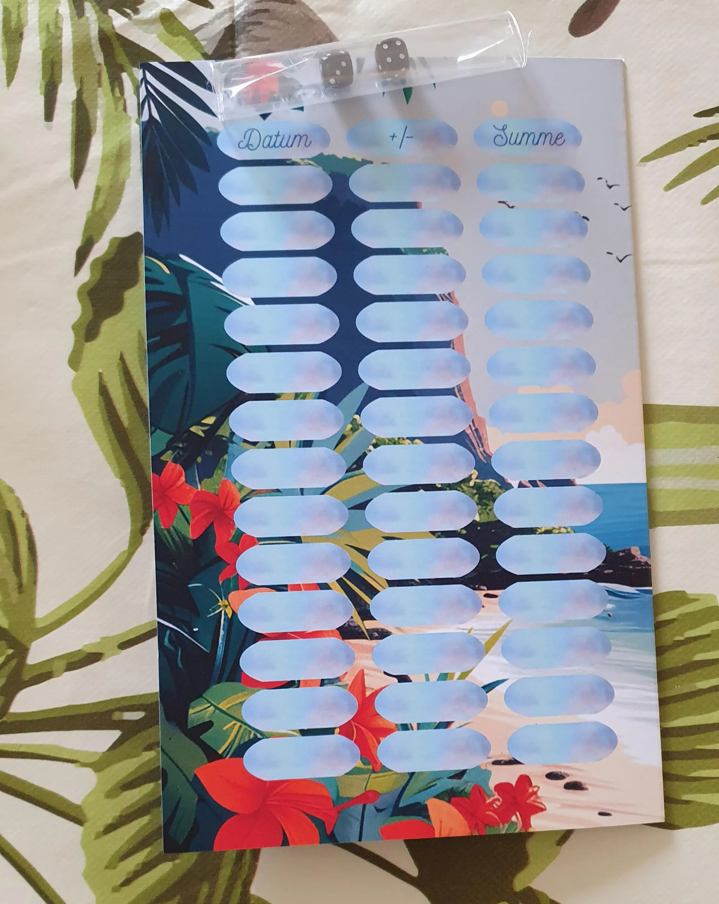 Blauer Koala Bingo A5 Challenge Sparen