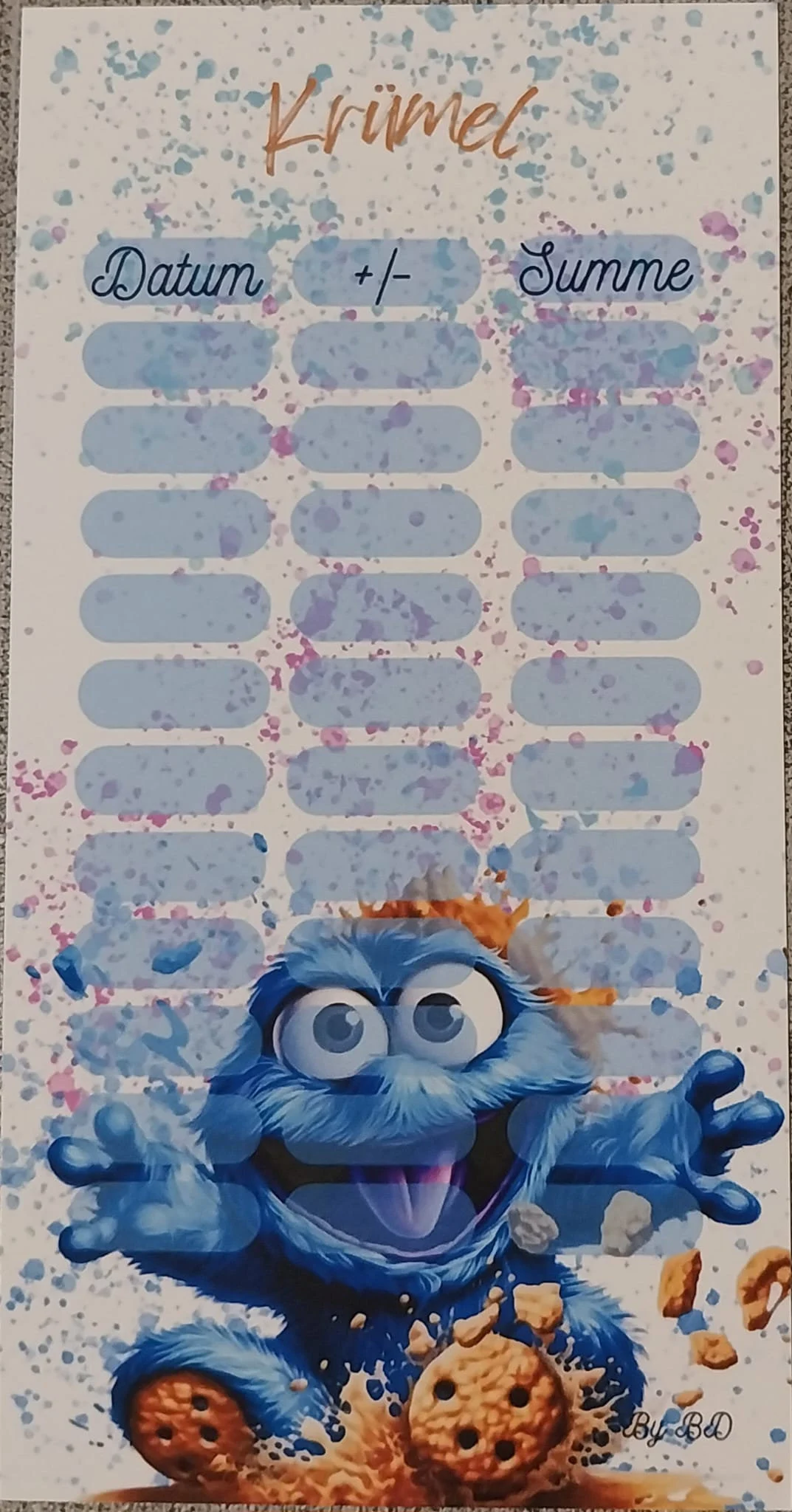 Krümel Challenge Budget Sparen