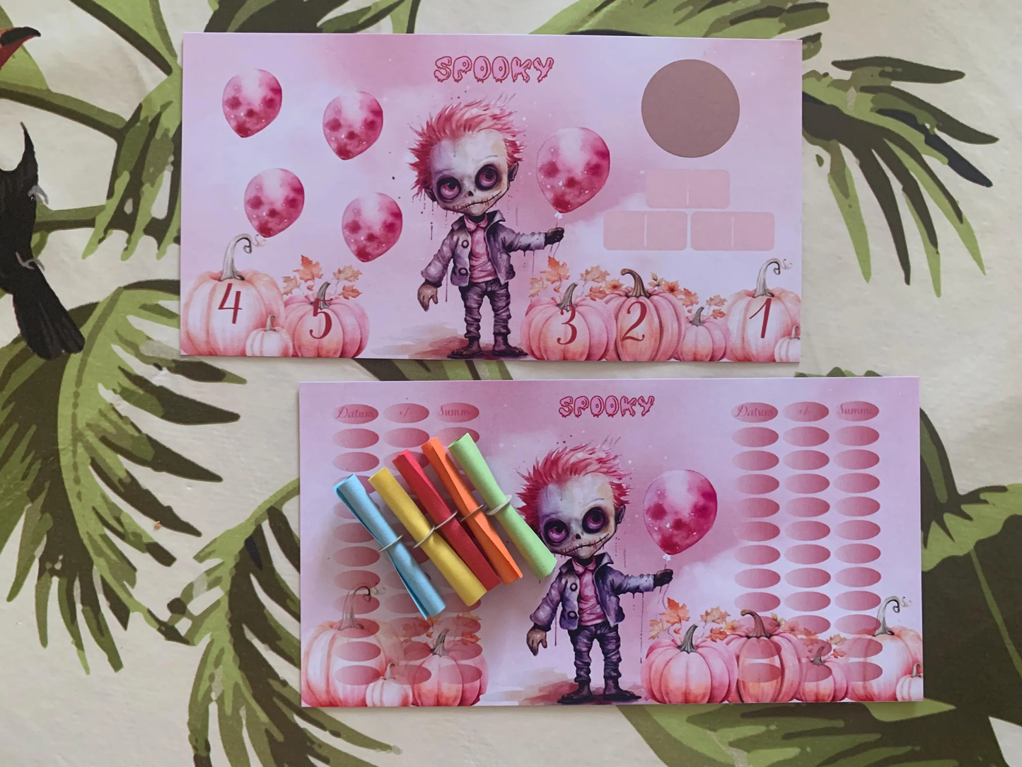 Spooky A6 Binder Sparen Budgeting Challenge