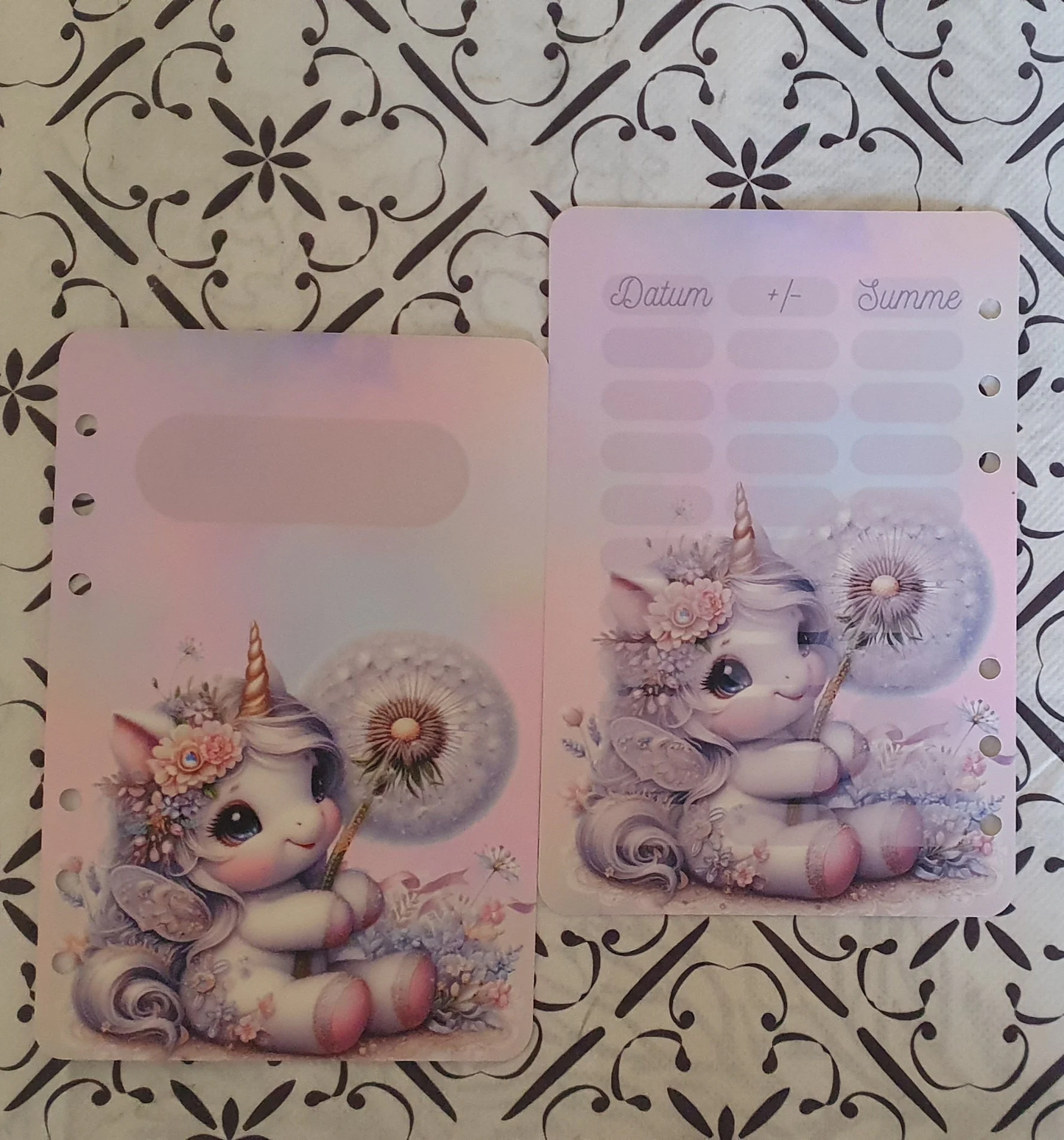 Trennblatt mit Tracker A6 Budget Challenge