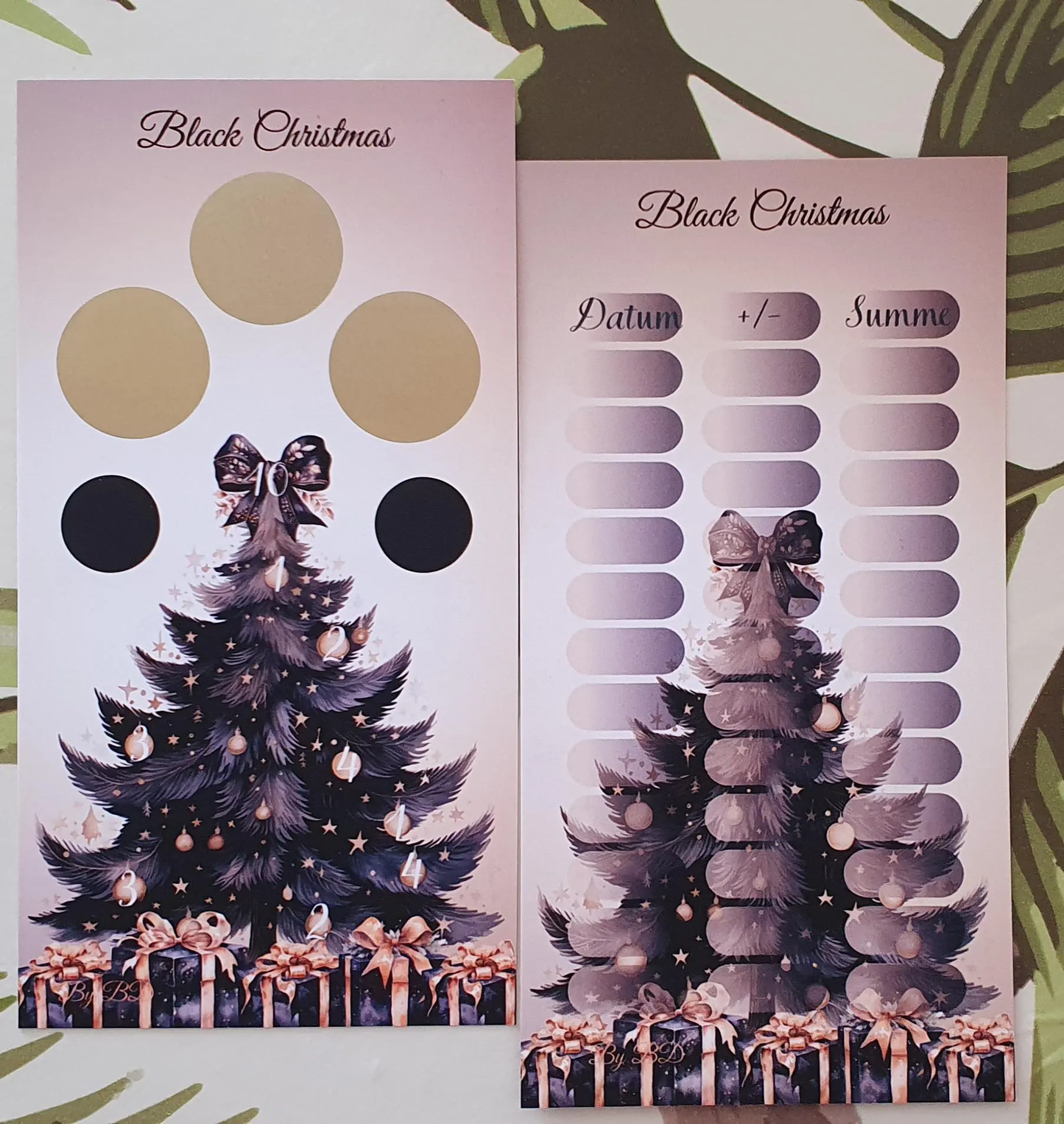 Black Christmas A6 Challenge Sparen Budgeting