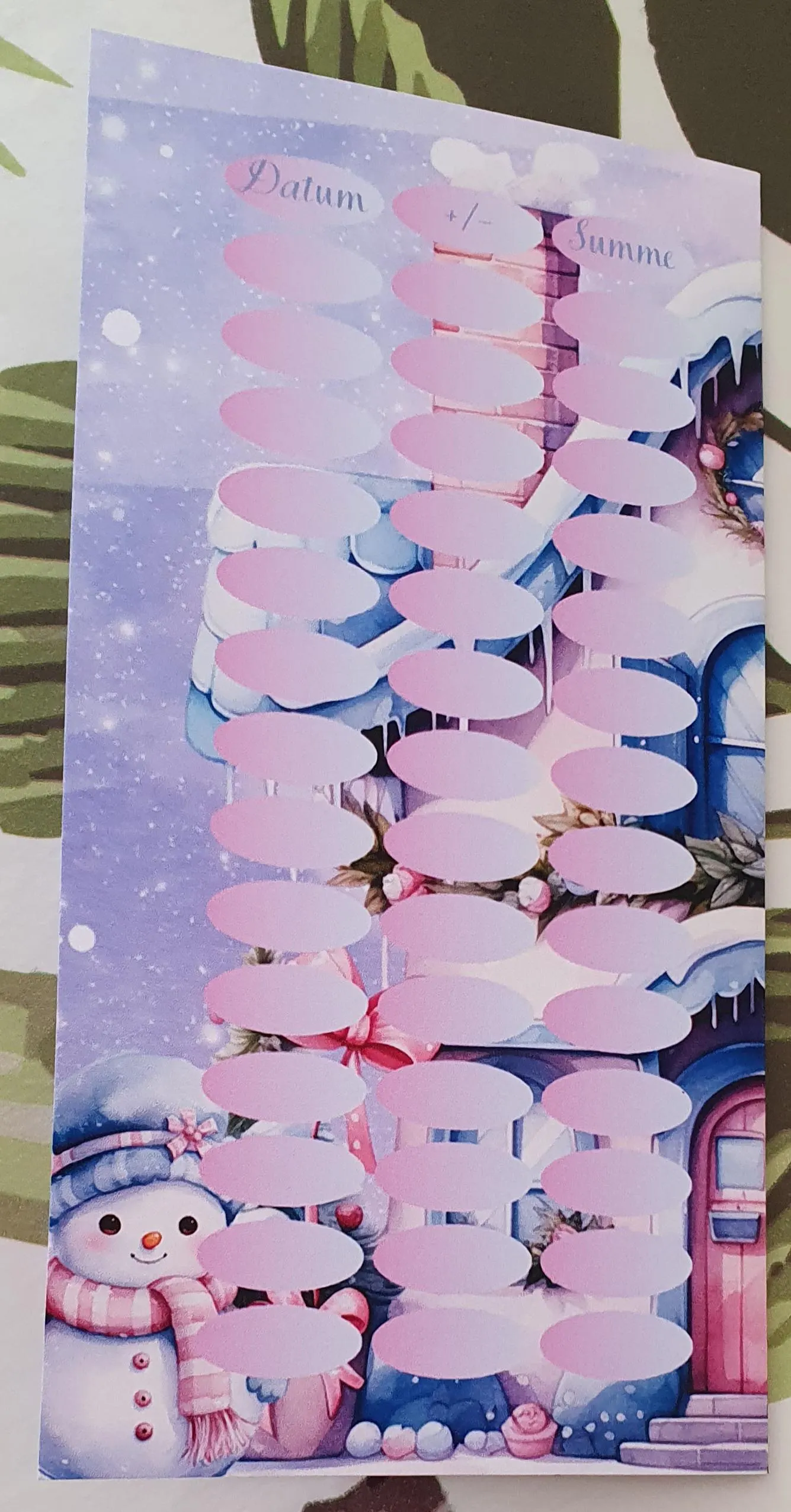 Christmas Time A6 Challenge Sparen Budgeting