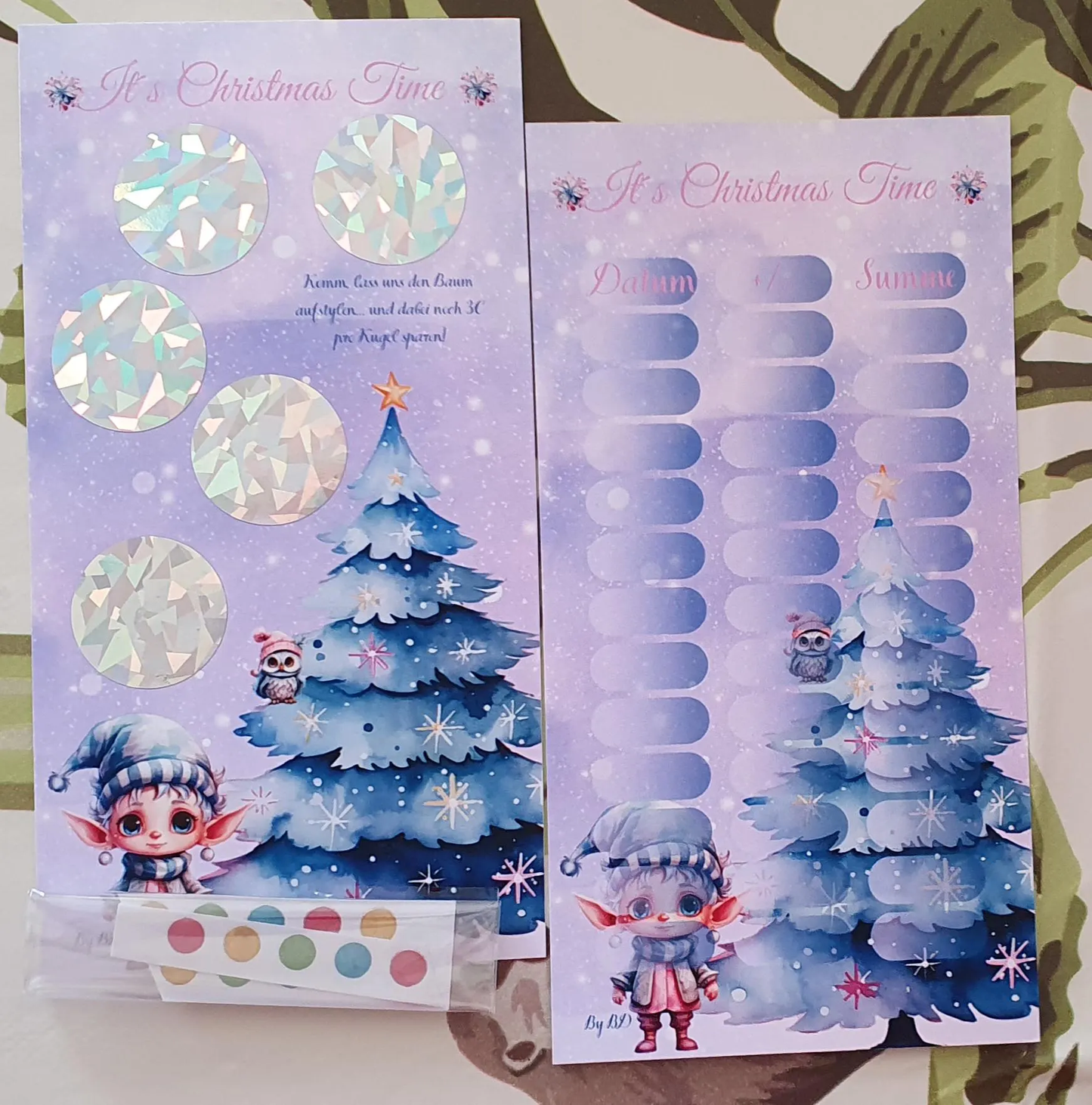 Christmas Time A6 Challenge Sparen Budgeting