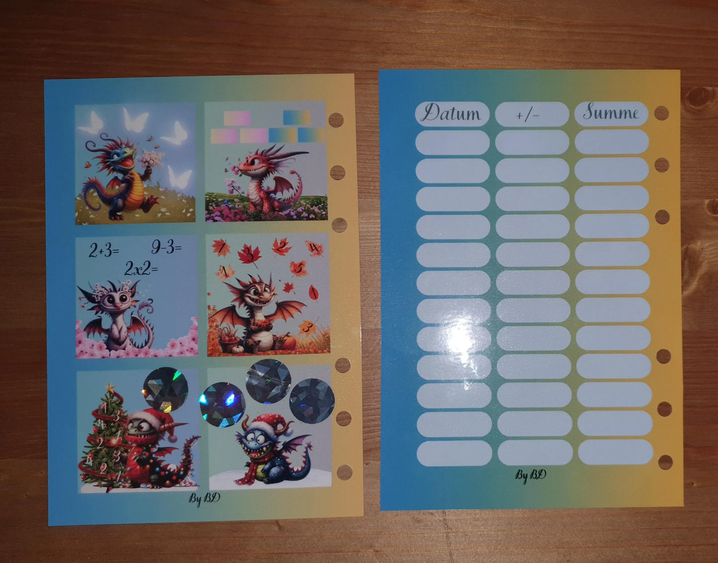 Die Drachenbande A6 Budgeting Challenge Sparen