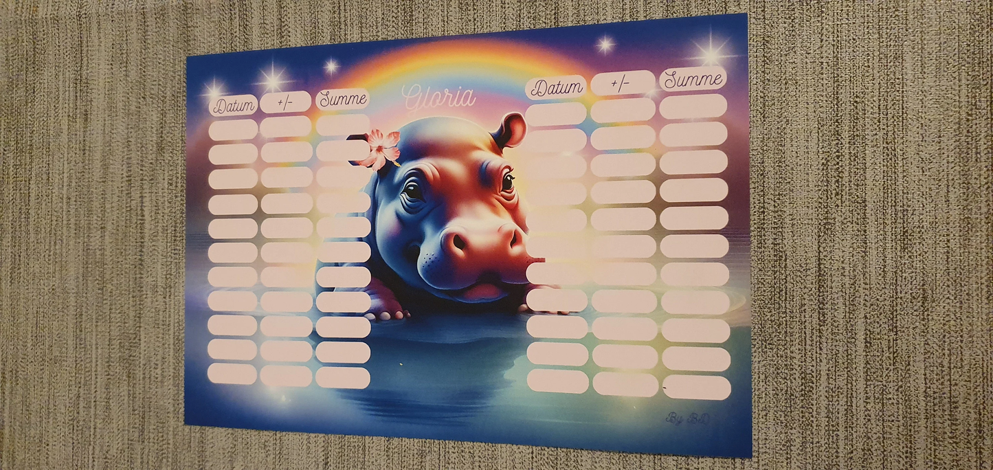 Gloria A5 Challenge Budgetplaner Sparen