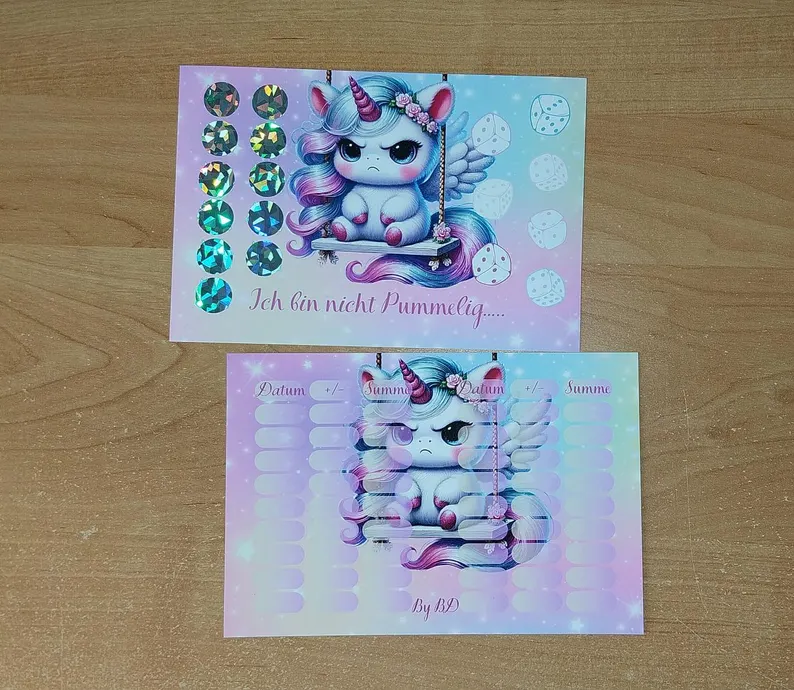 Ich bin nicht Pummelig A5 Challenge Sparen Budgeting