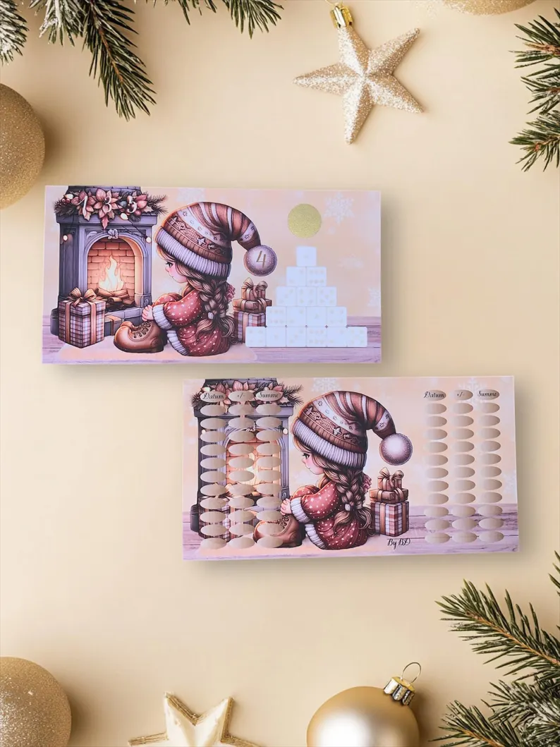 Weihnachtsgnome A6 Budgeting Sparen Challenge