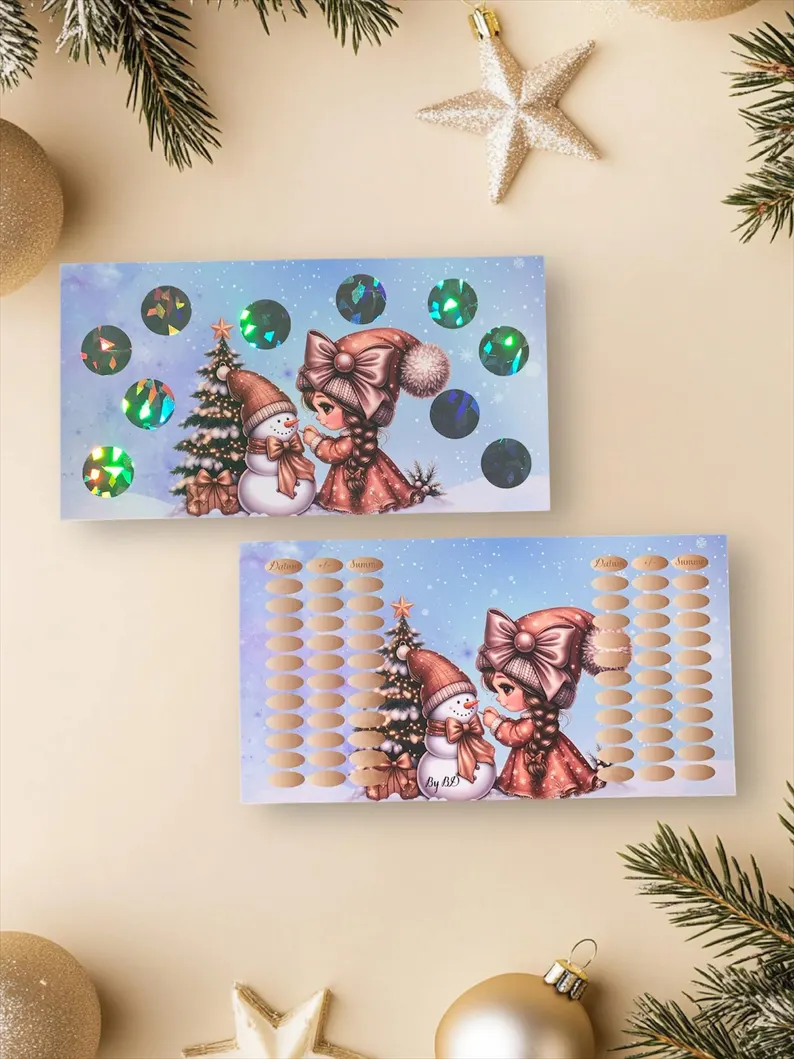 Weihnachtsgnome A6 Budgeting Sparen Challenge