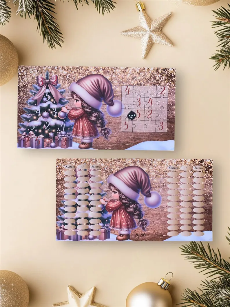 Weihnachtsgnome A6 Budgeting Sparen Challenge