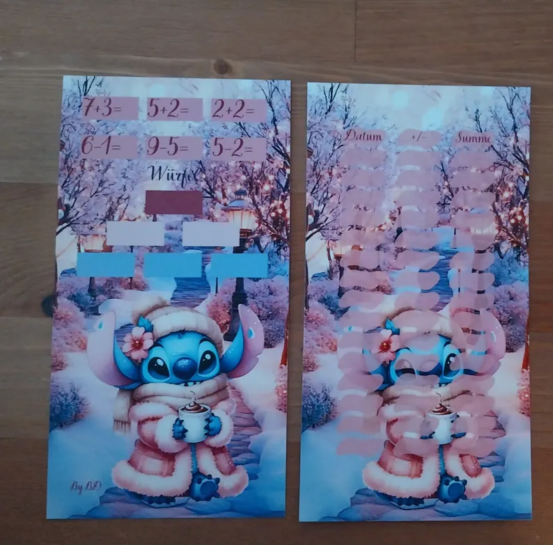 Blauer Alien Winter A6 Challenge Budgeting Sparen