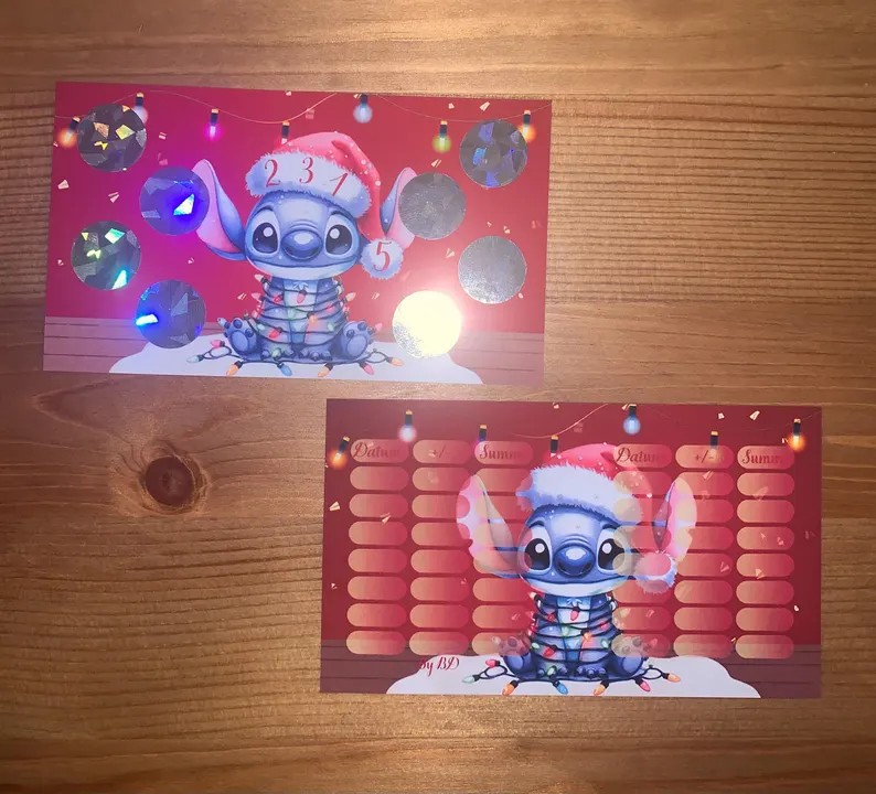 Blauer Alien Weihnachten A7 Budgeting Challenge Sparen
