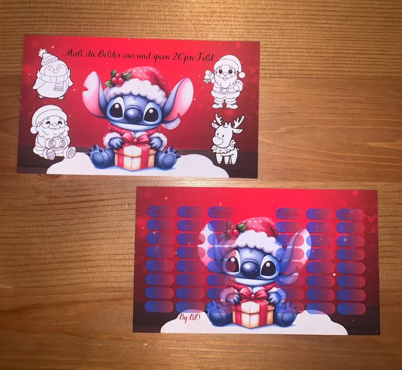 Blauer Alien Weihnachten A7 Budgeting Challenge Sparen