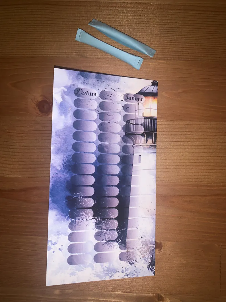 Der Leuchtturm Klapp A6 Challenge Budgeting Sparen