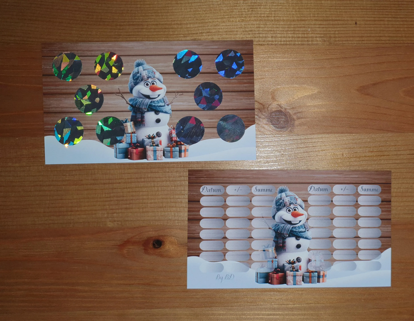 Winter A7 Budgeting Sparen Challenge