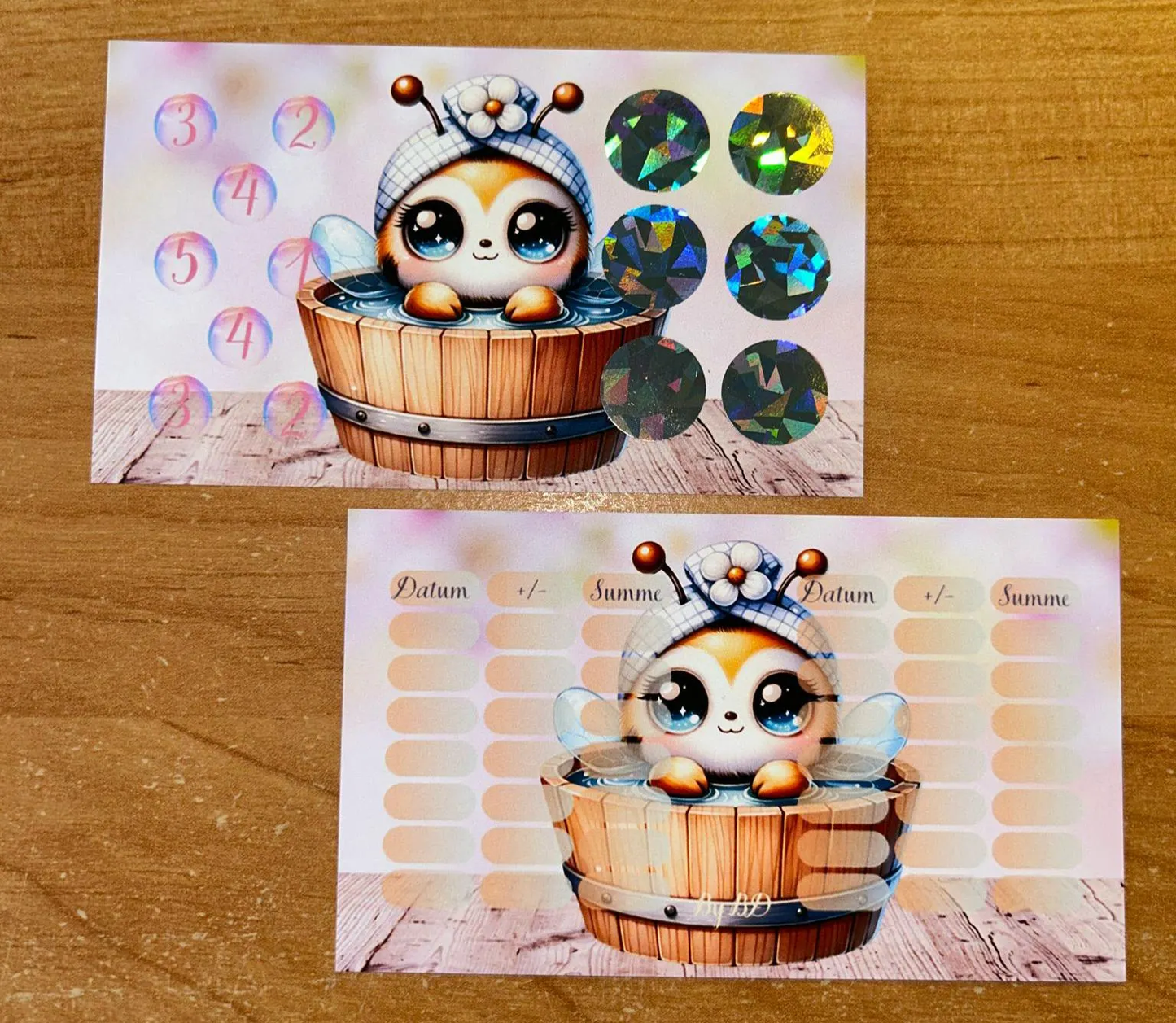 Summ Summ Bienen A7 Challenge Budgeting Sparen