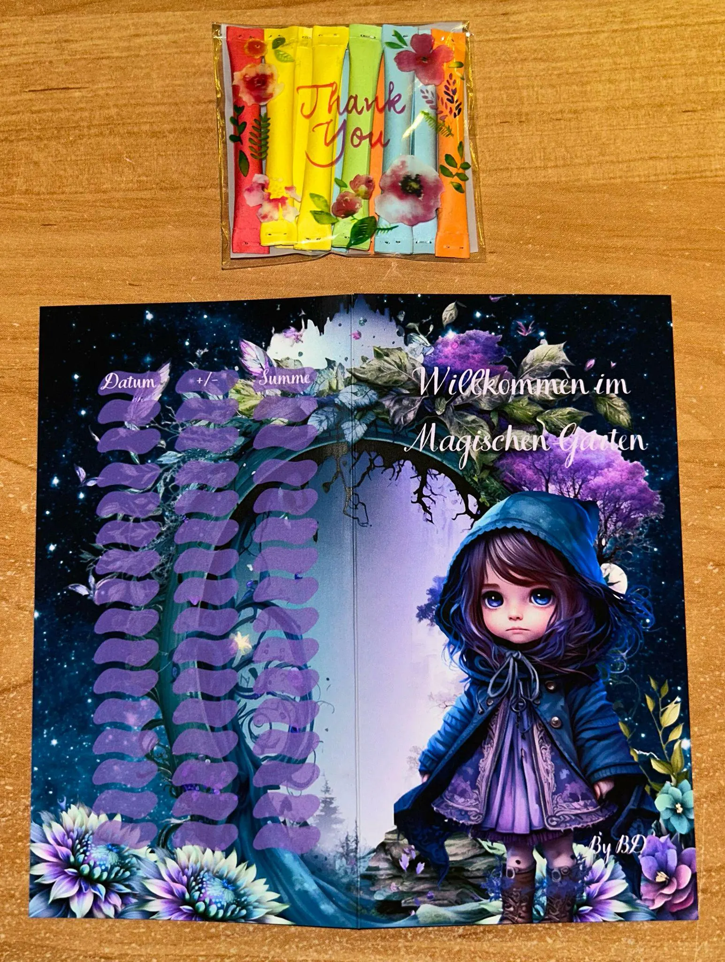 Der Magische Garten A6 Challenge Budgeting Sparen