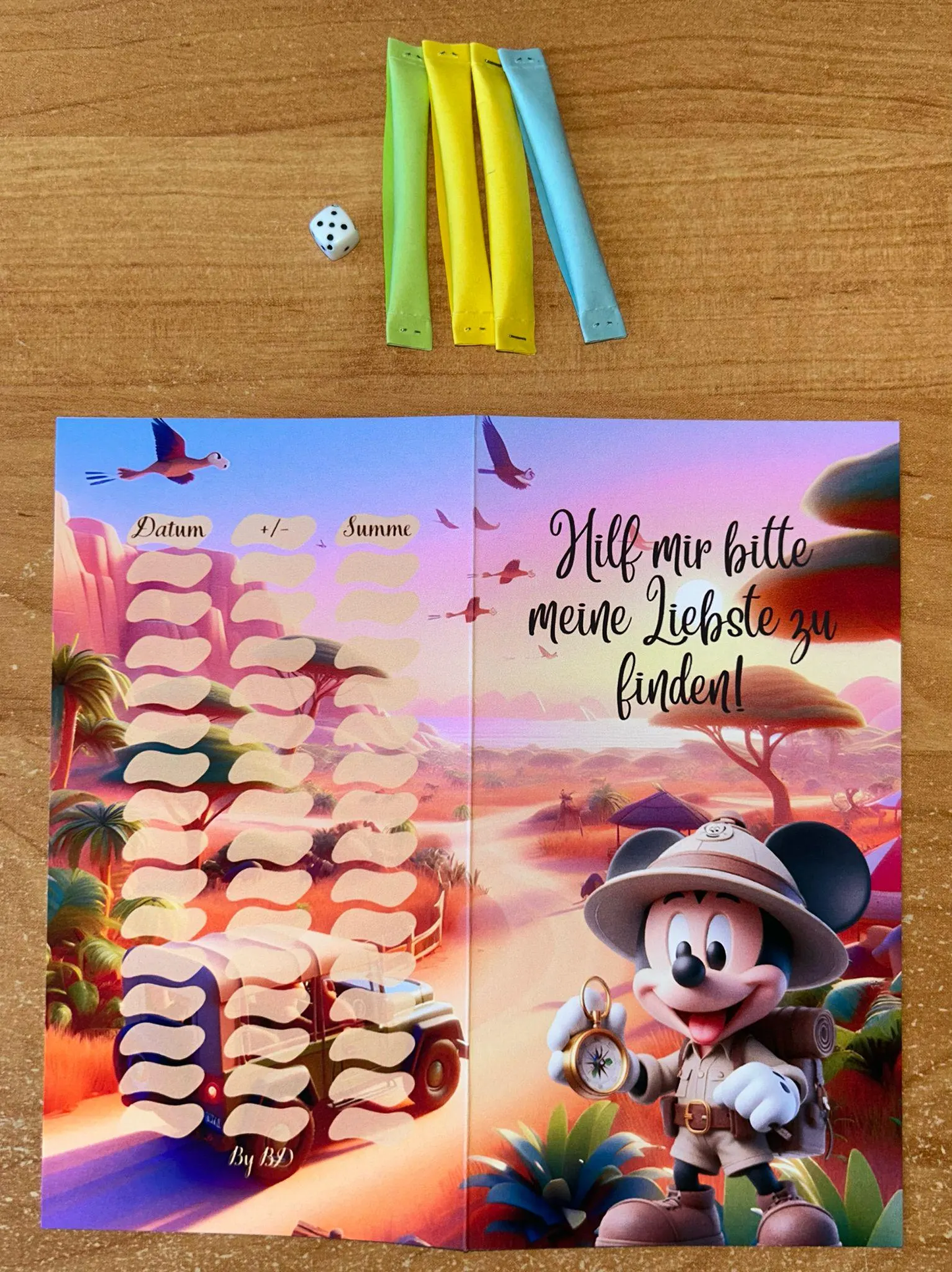 Das Verrückte Safari Spiel Challenge A6 Budgeting Sparen