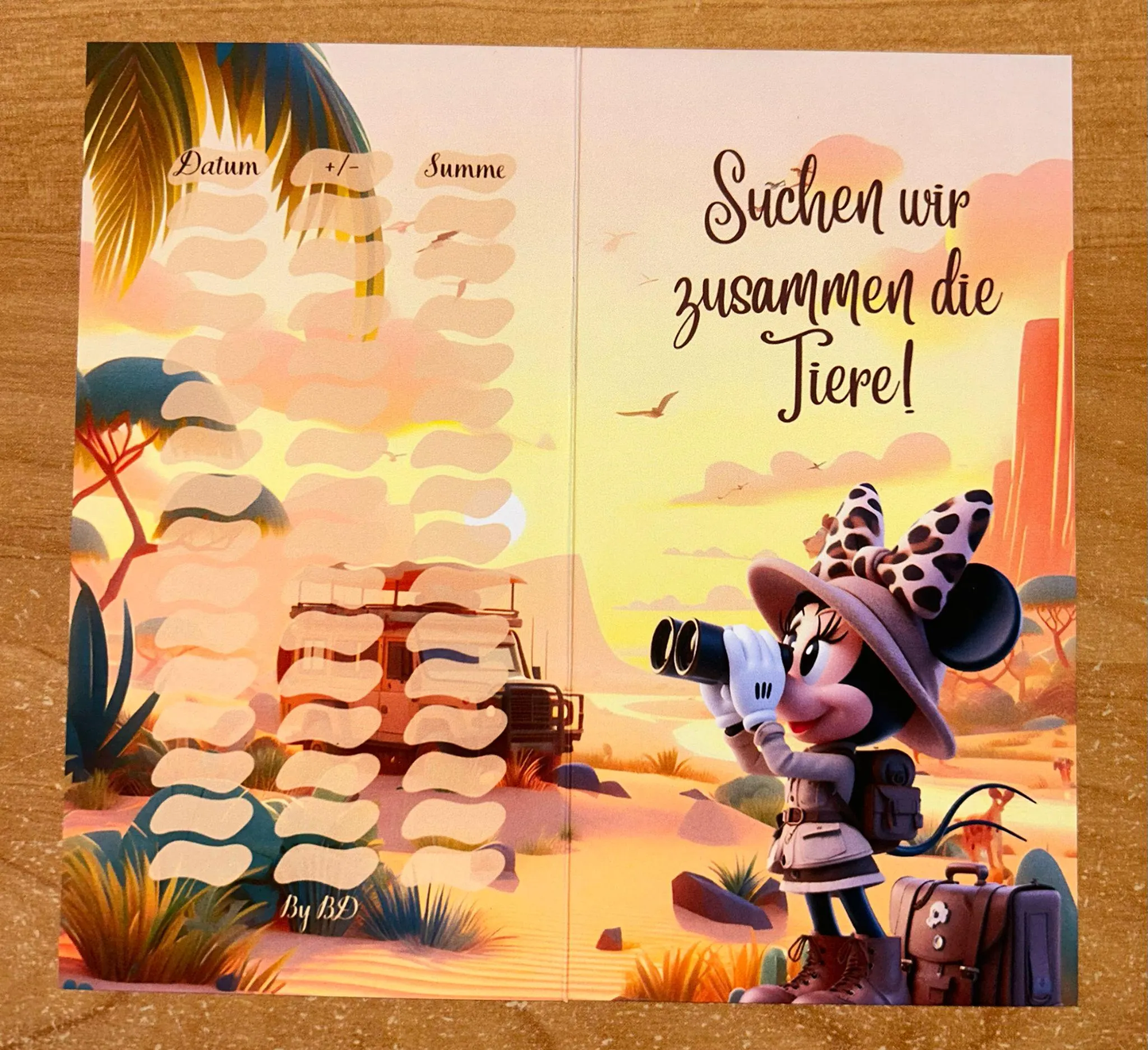Das Verrückte Safari Spiel Challenge A6 Budgeting Sparen
