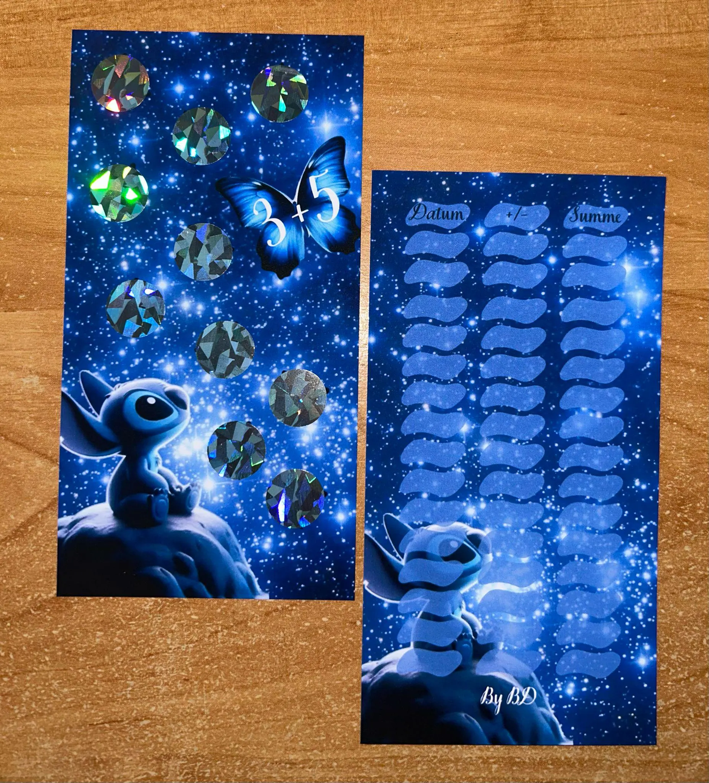 Blauer Alien A6 Challenge Budgeting Sparen