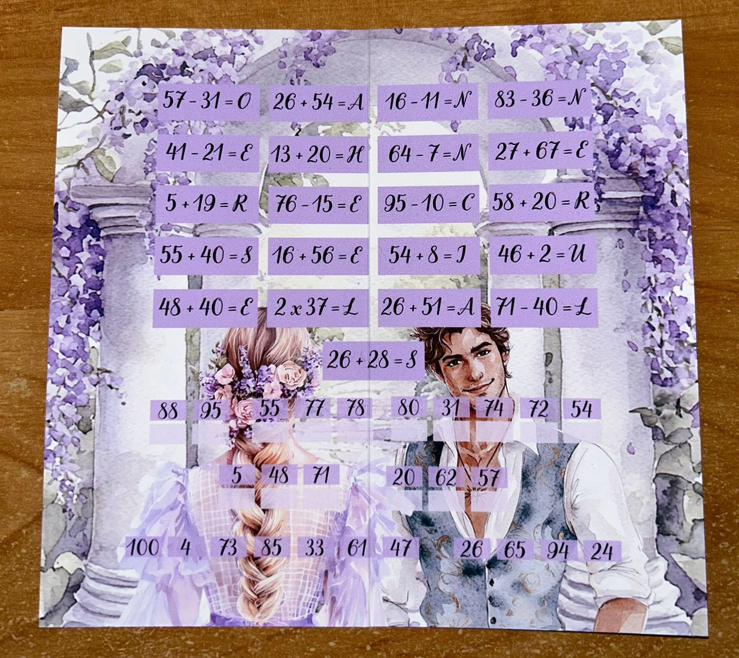 Rapunzel A6 Klappkarten Challenge Sparen Budgeting