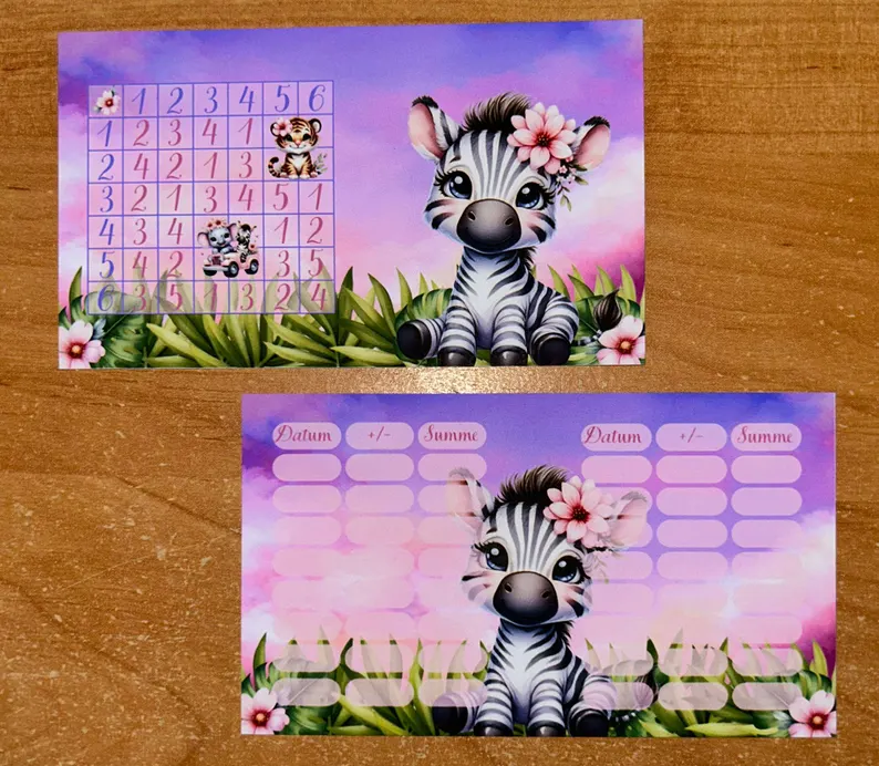 Baby Safari A7 Budgeting Challenge Sparen