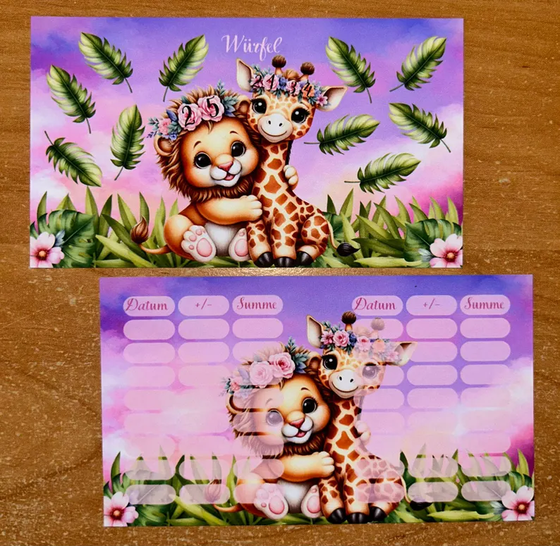 Baby Safari A7 Budgeting Challenge Sparen