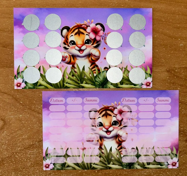 Baby Safari A7 Budgeting Challenge Sparen