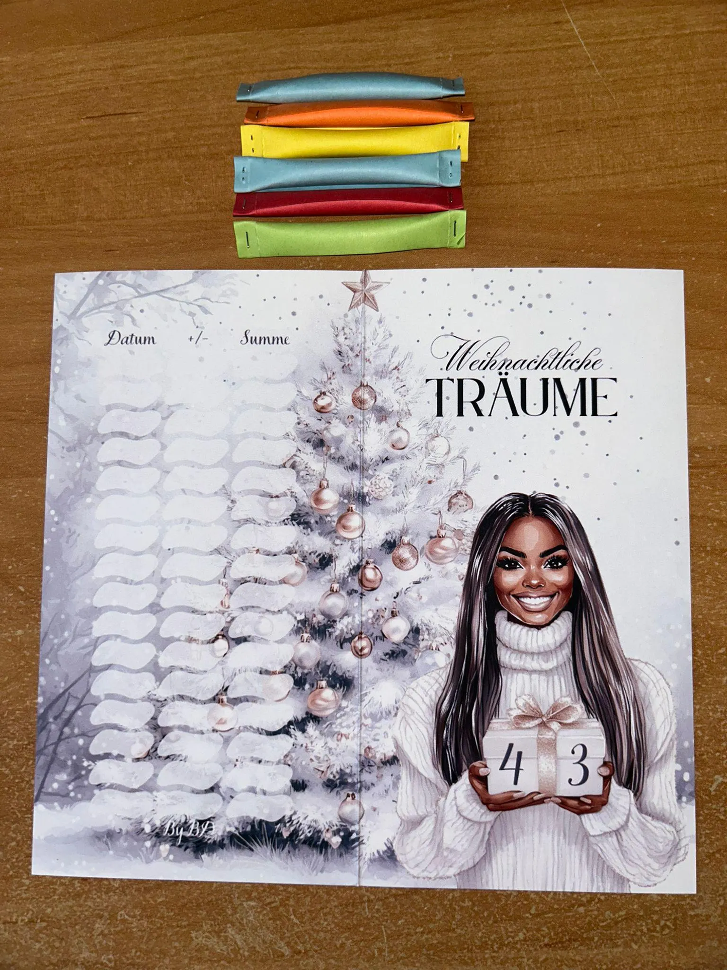 Weihnachtliche Träume A6 Challenge Budgeting Sparen