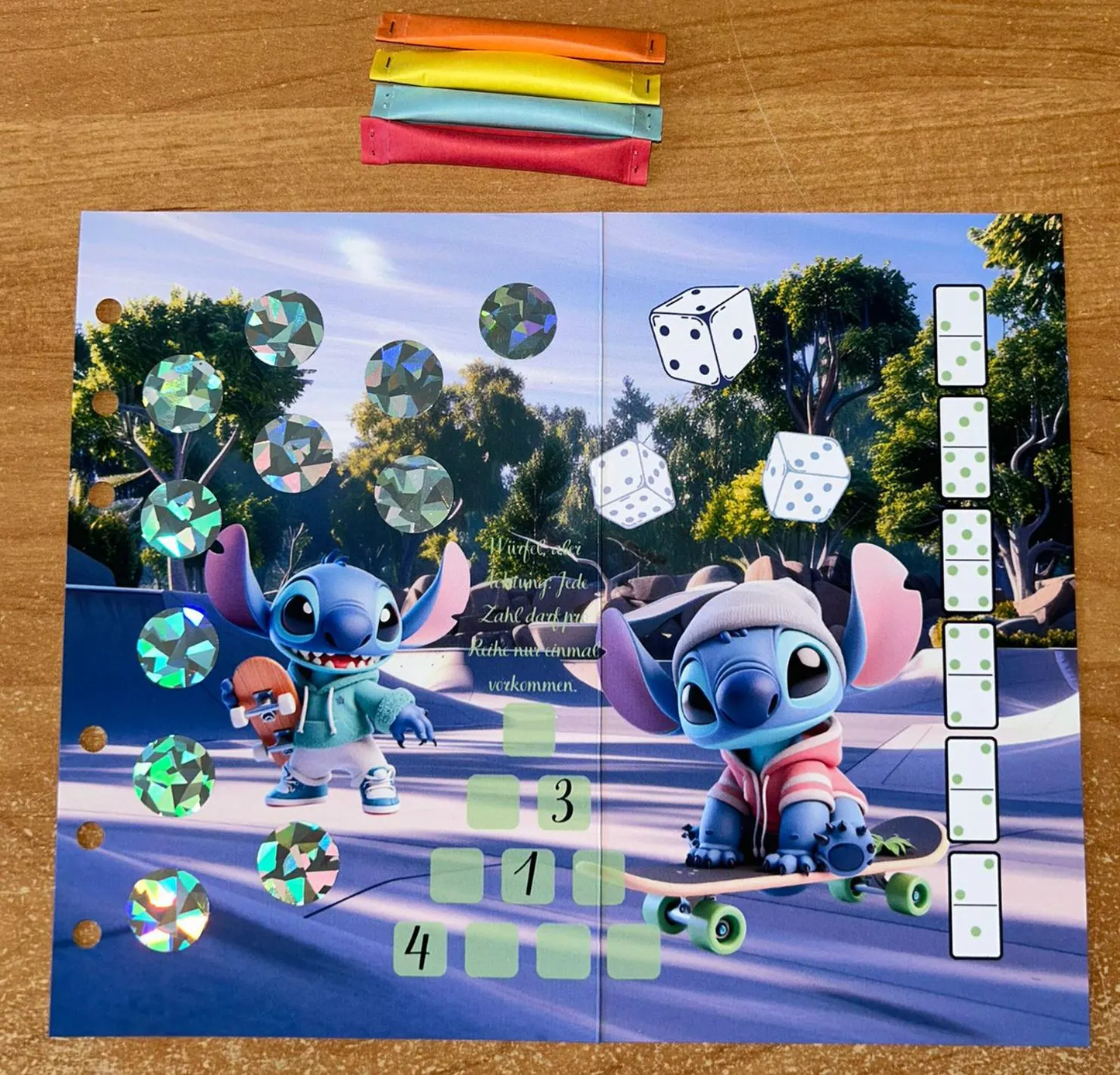 Der Skaterpark Klappkarte A6 Budgeting Challenge Sparen