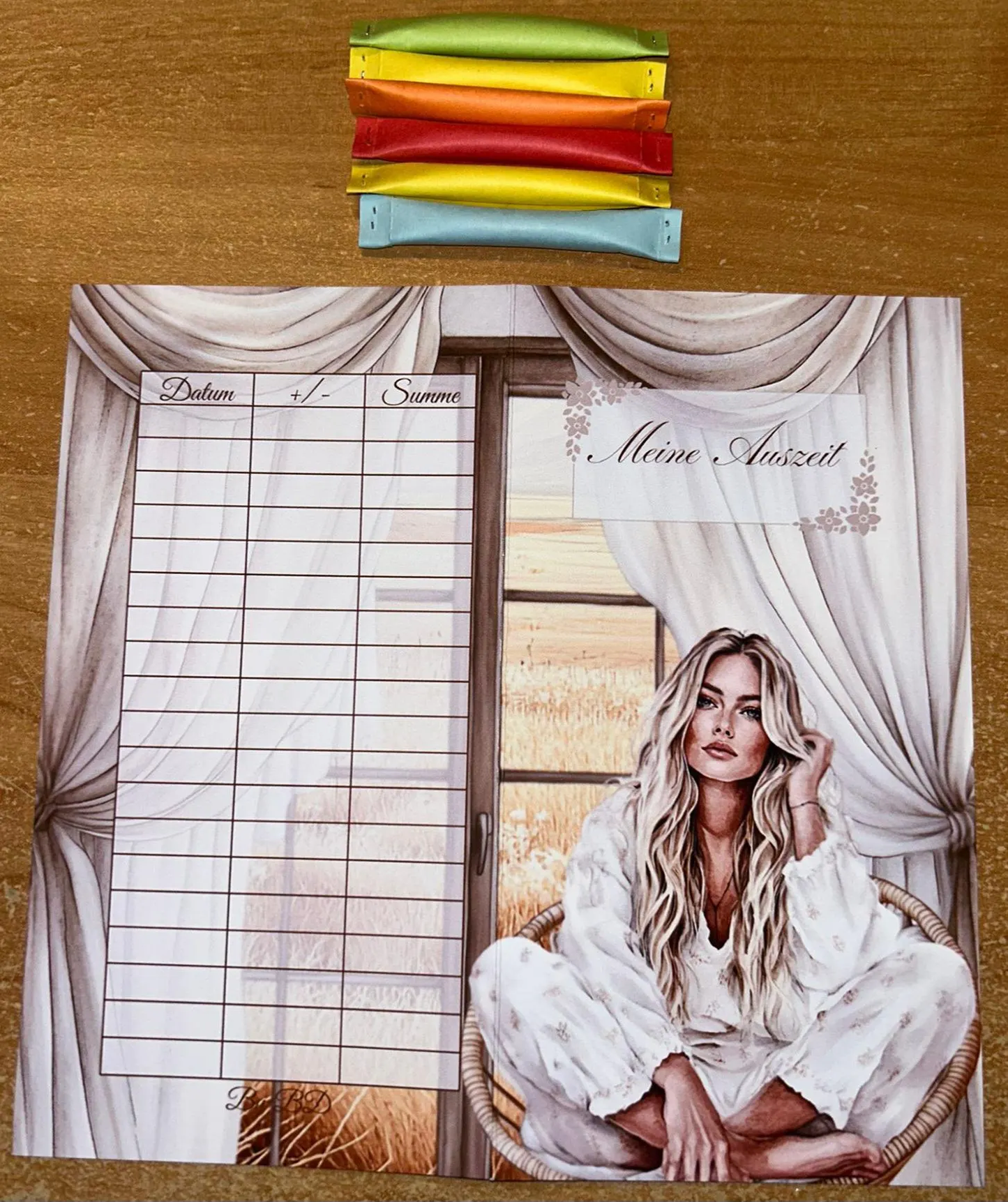 Meine Auszeit A6 Klapp Challenge Budgeting Sparen