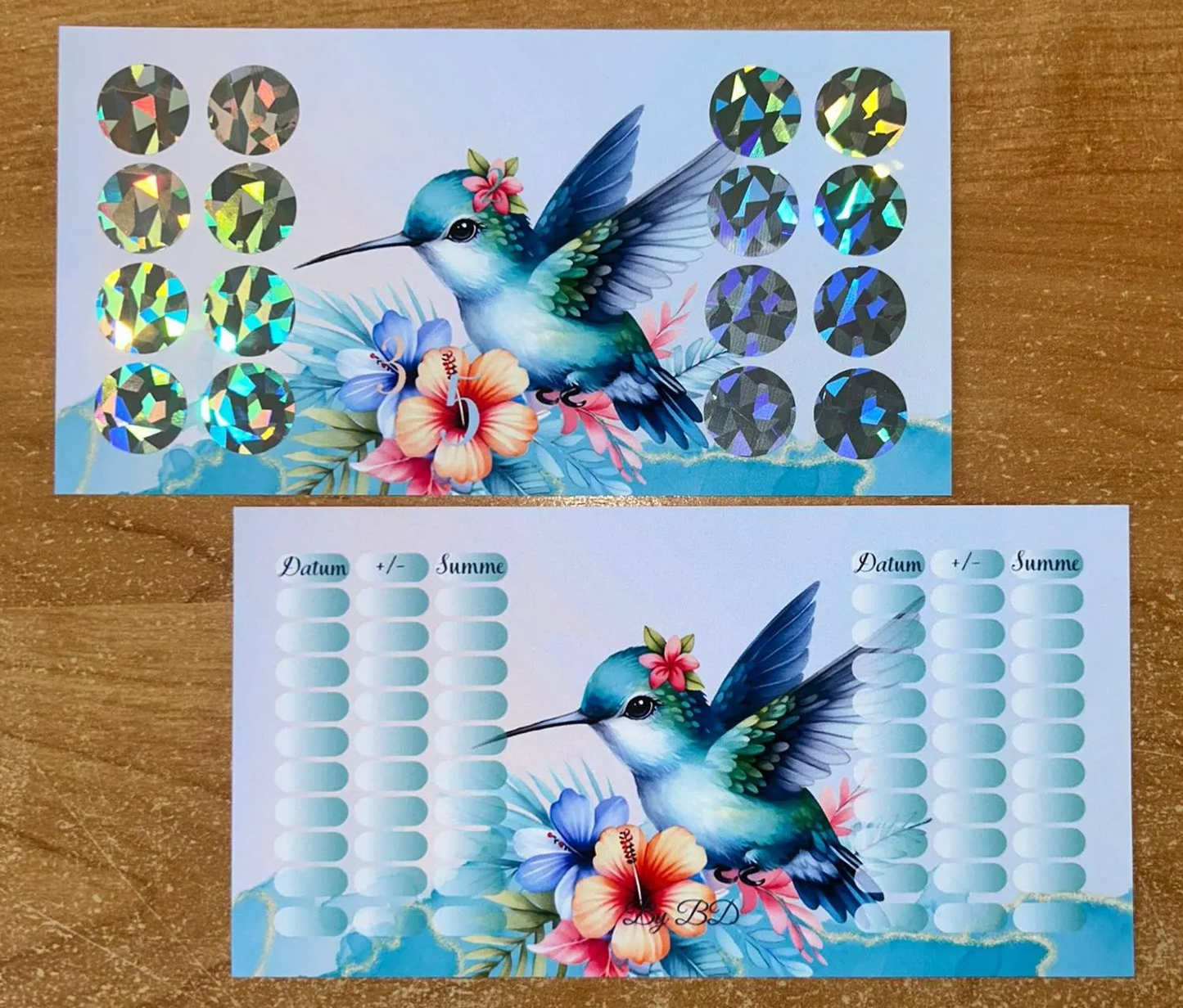 Kolibri Set A6 Challenge Budgeting Sparen