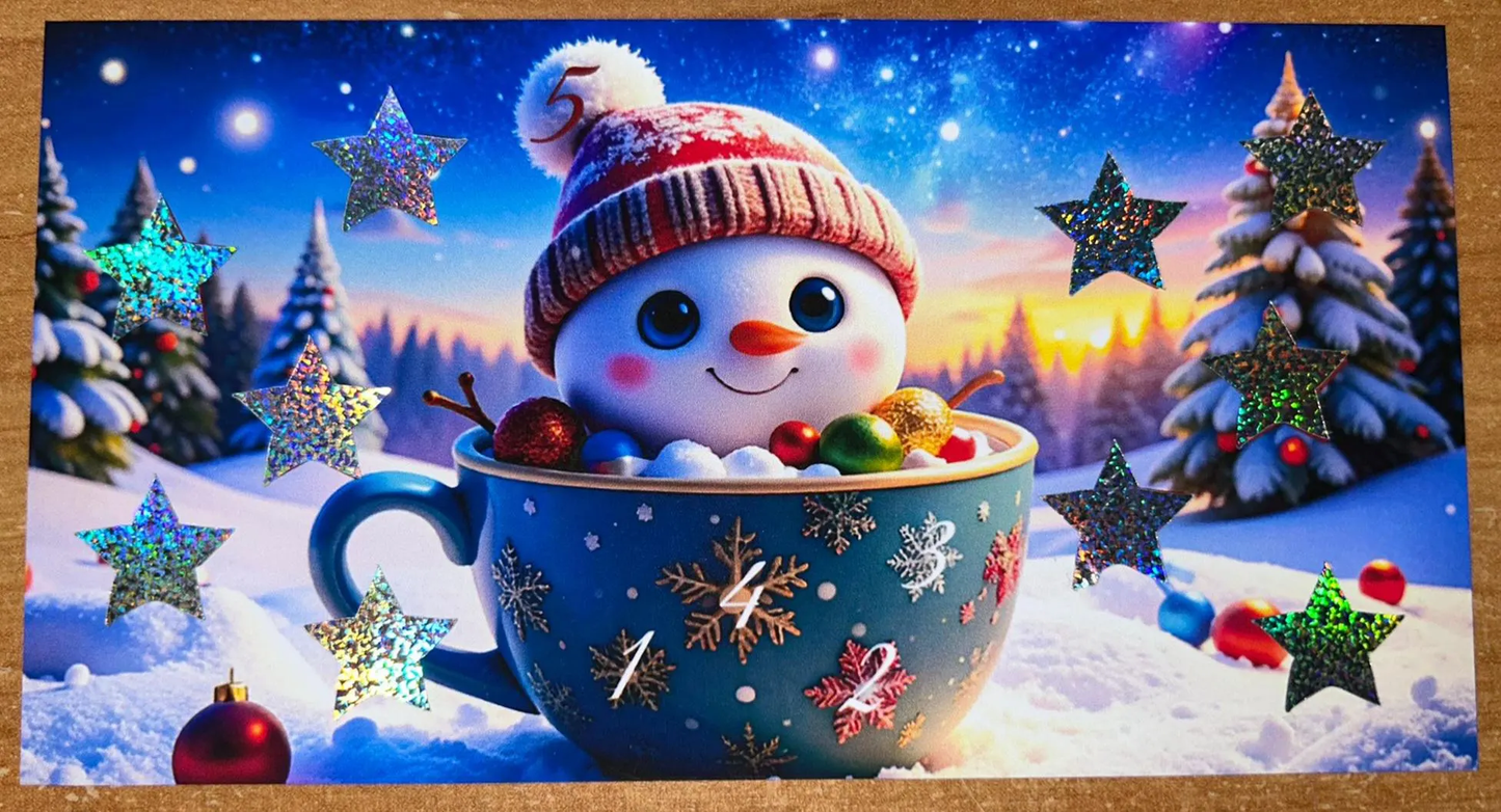 Tassenschneemann A6 Challenge Budgeting Sparen