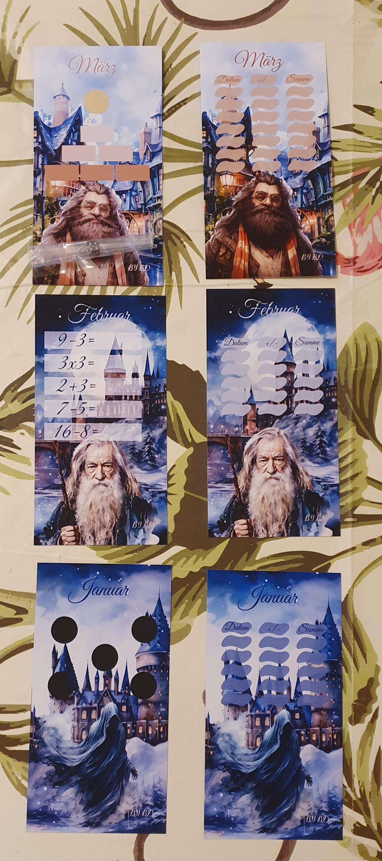 Harry Otter Jahreschallenge A6 Budgeting Sparen