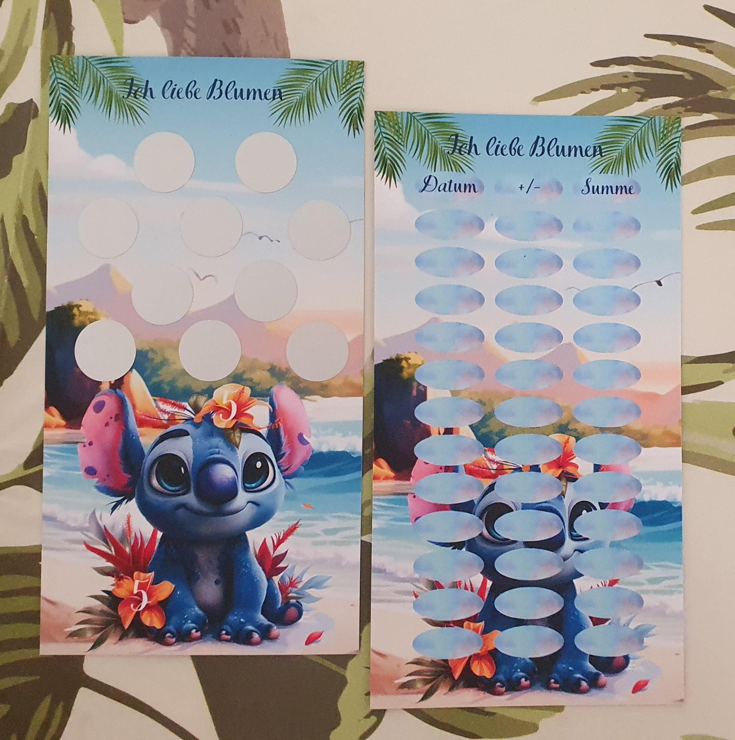 Ich liebe Blumen A6 Challenge Sparen