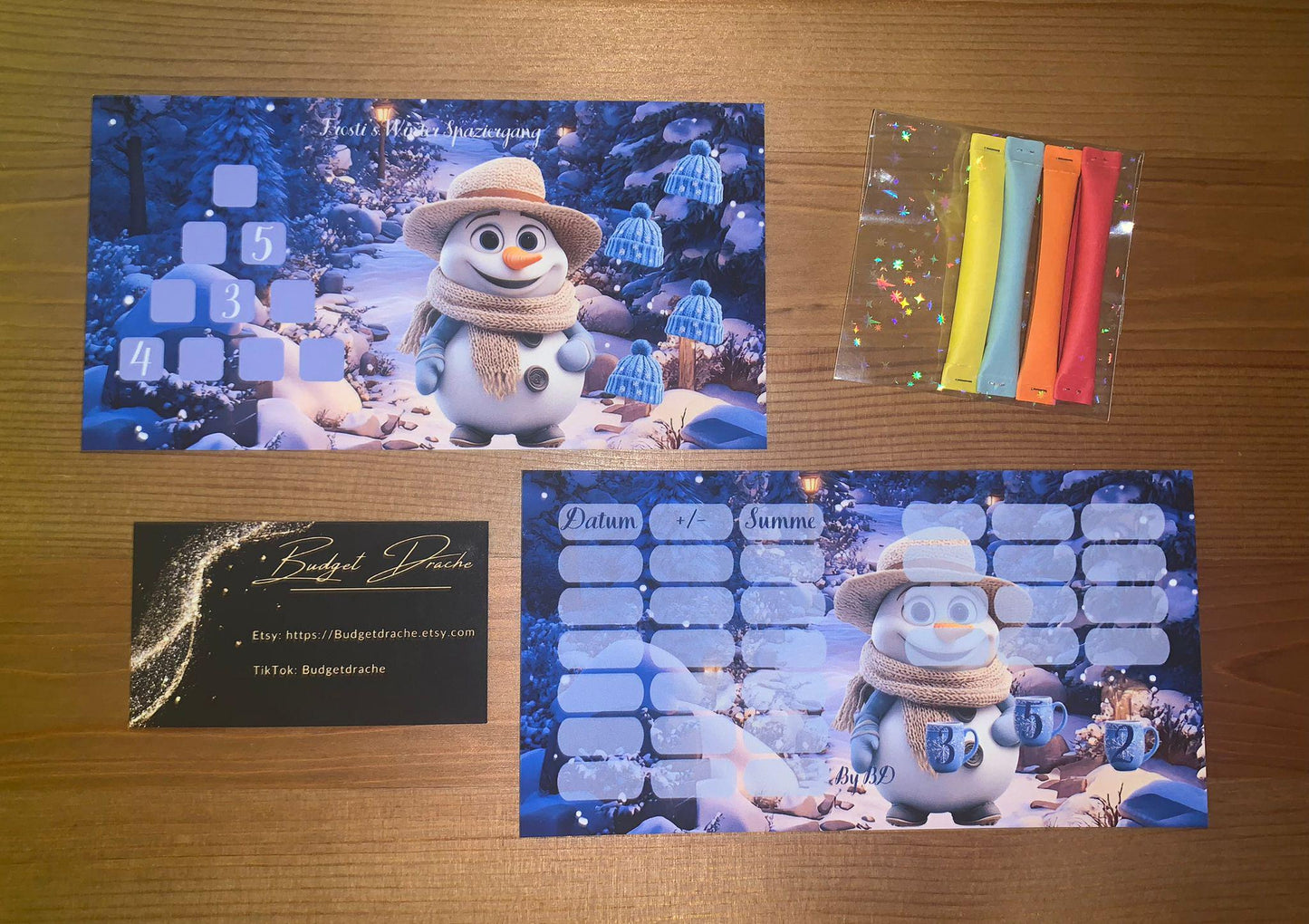 Frosti Winter Spaziergang A6 Challenge Budgeting Sparen