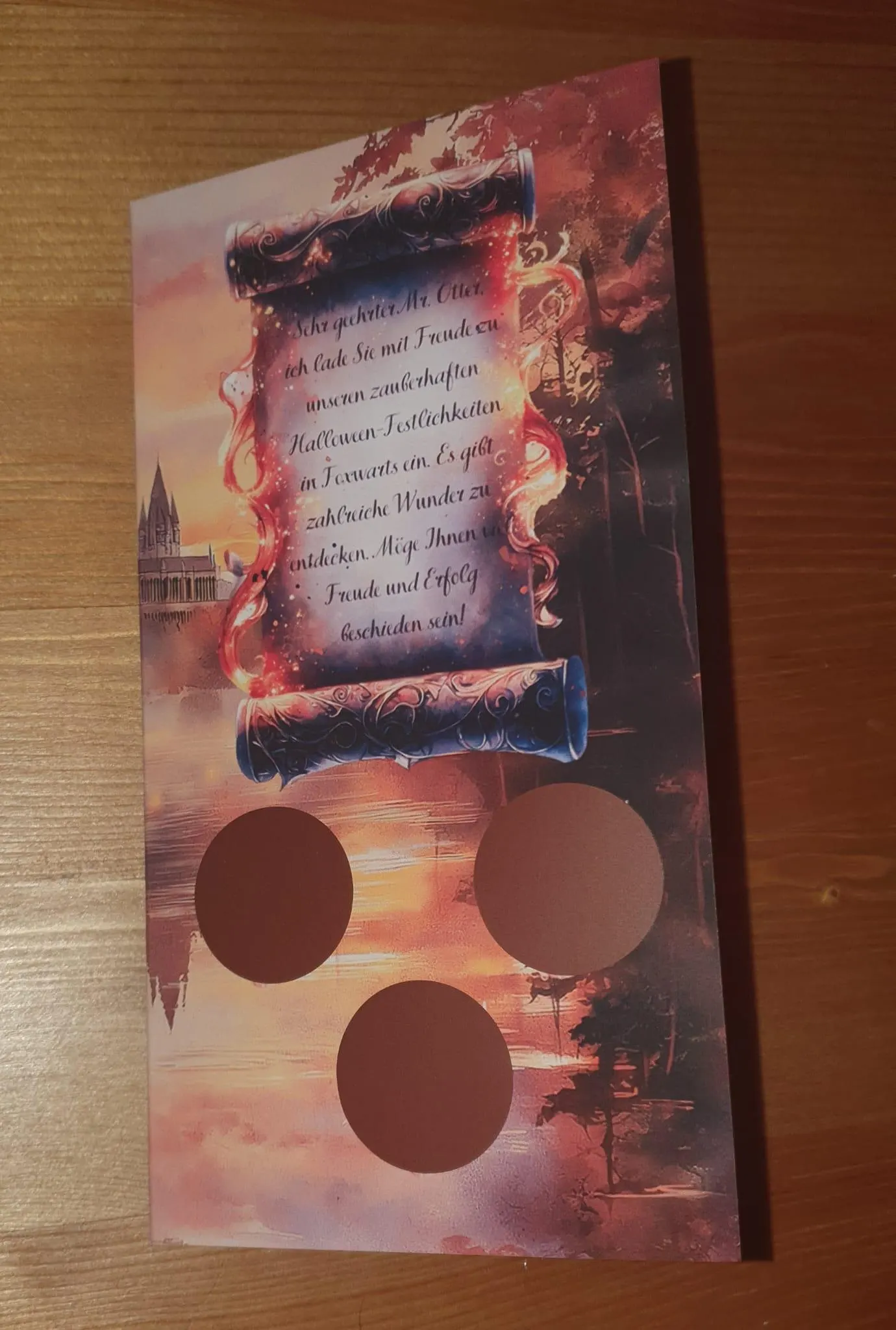 Harry Otter Halloween A6 Challenge Budgeting Sparen