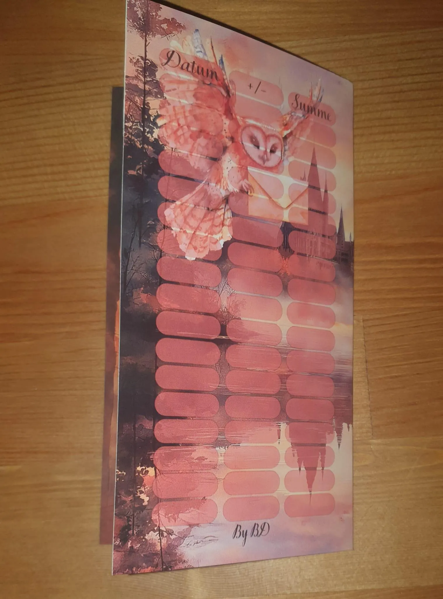 Harry Otter Halloween A6 Challenge Budgeting Sparen