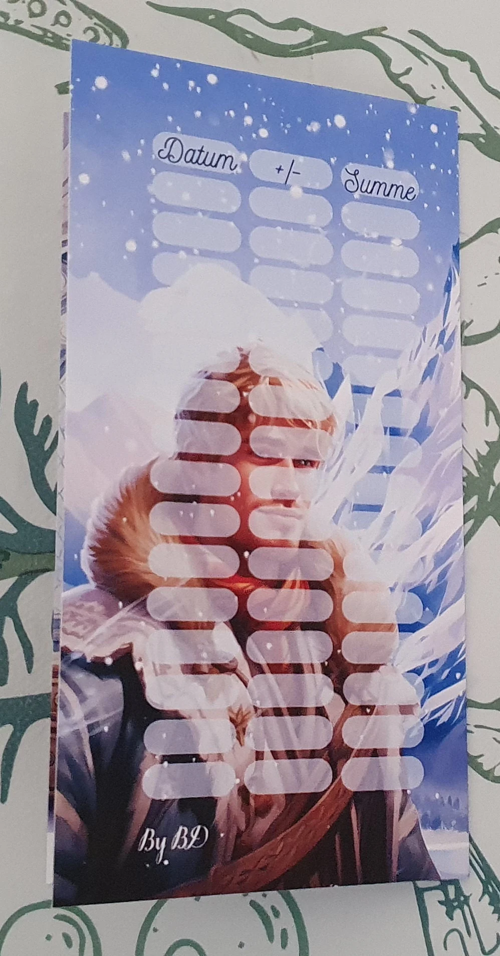 Klappkarte Elsi Challenge Sparen Budgeting