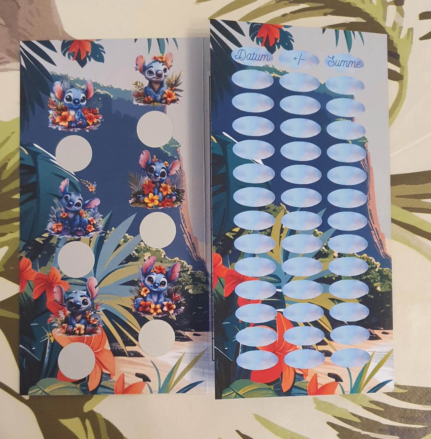 Blauer Koala Bingo A6 Challenge Sparen Budgeting