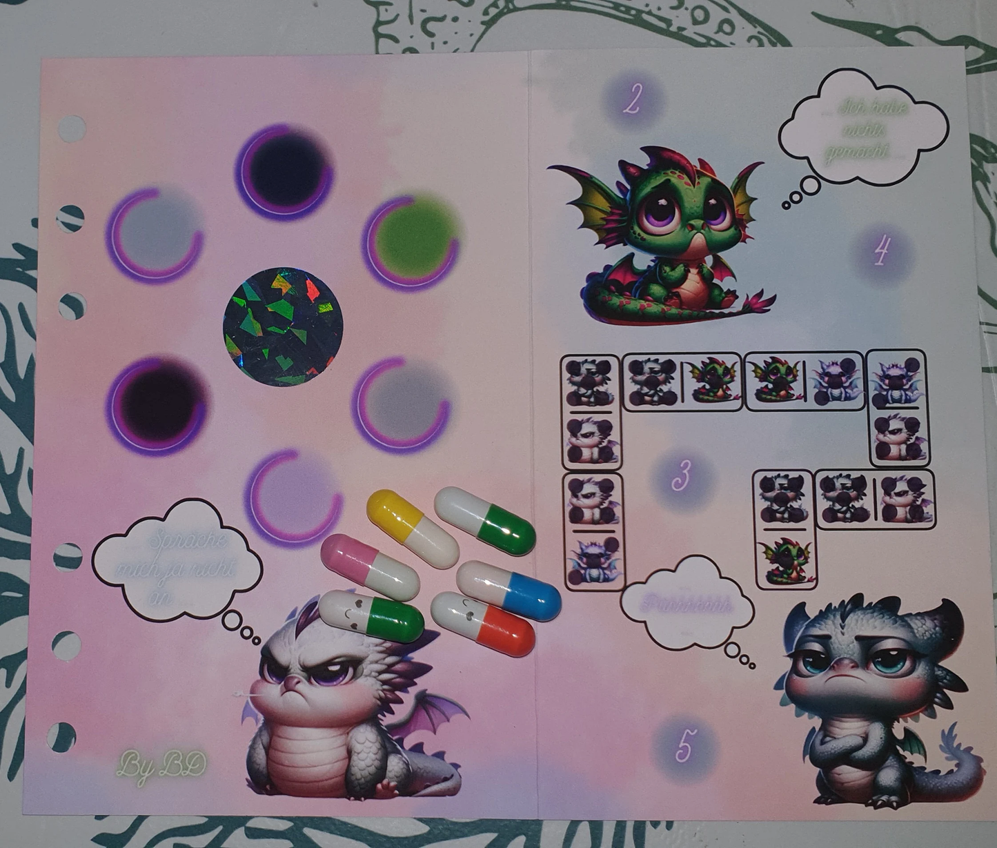 A6 Klappkarte Challenge Binder Sparen