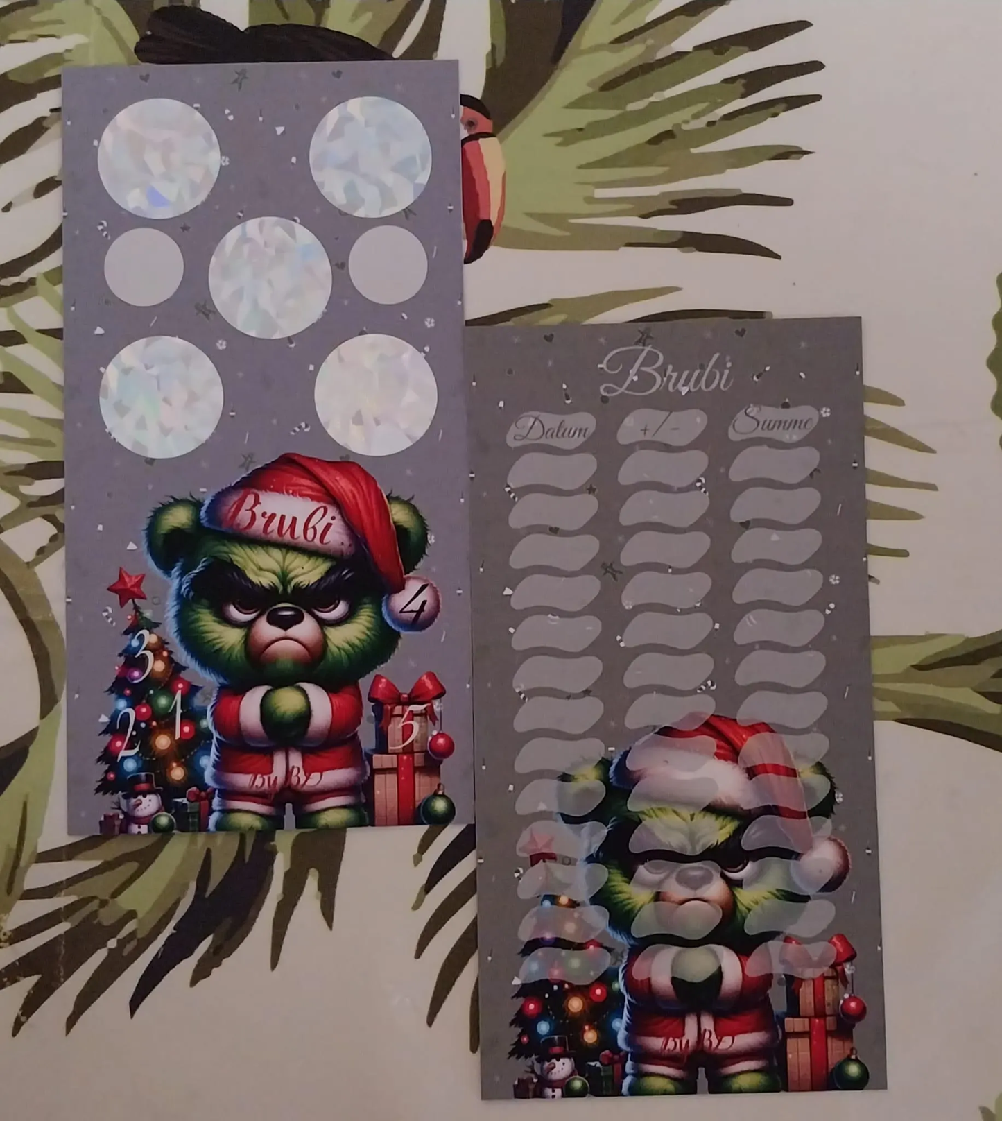 Grummle Bären A6 Challenge Budgeting Sparen