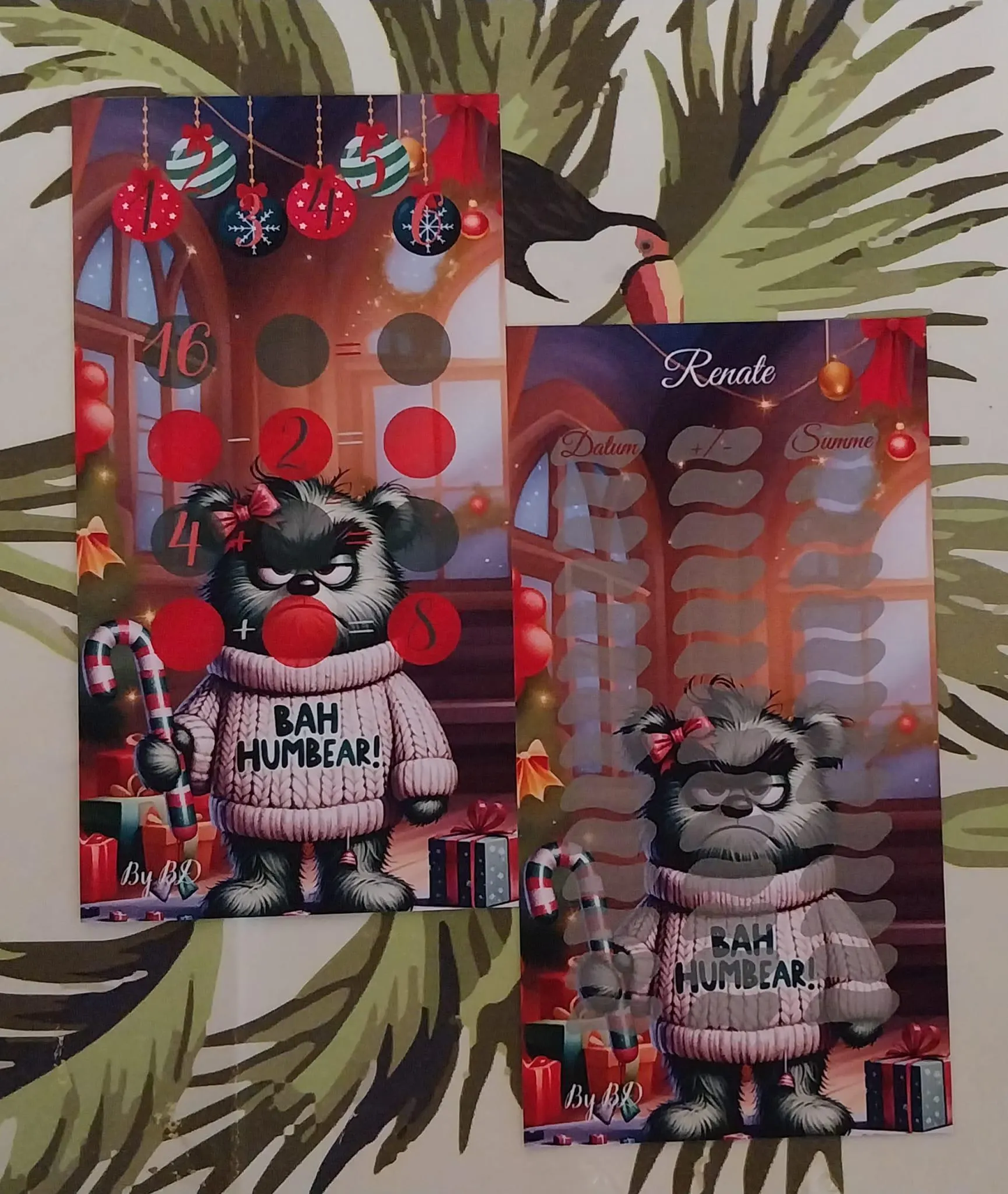 Grummle Bären A6 Challenge Budgeting Sparen