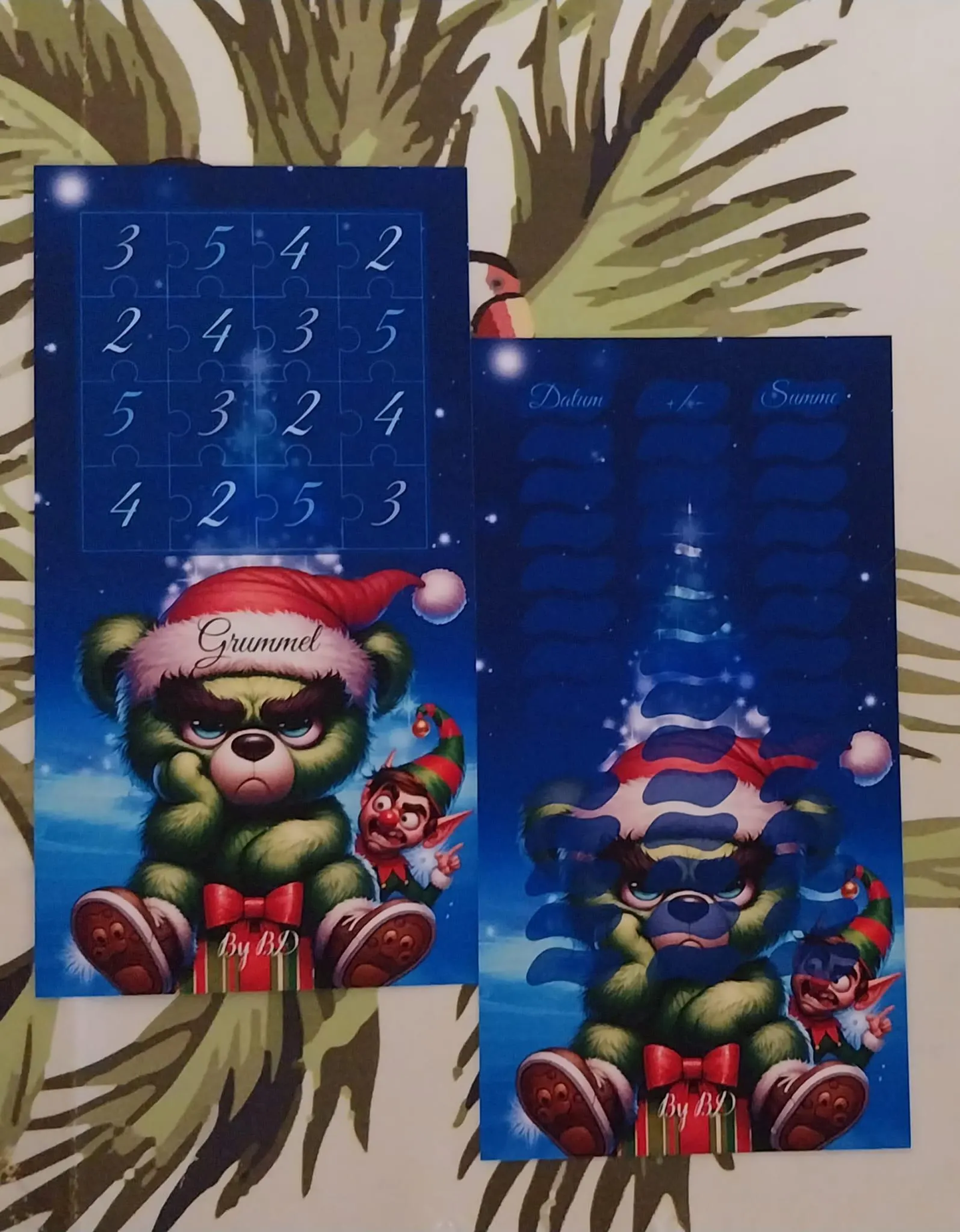 Grummle Bären A6 Challenge Budgeting Sparen