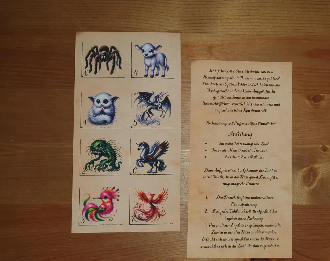 Harry Otter Rechenrätsel A6 Budgeting Challenge Sparen